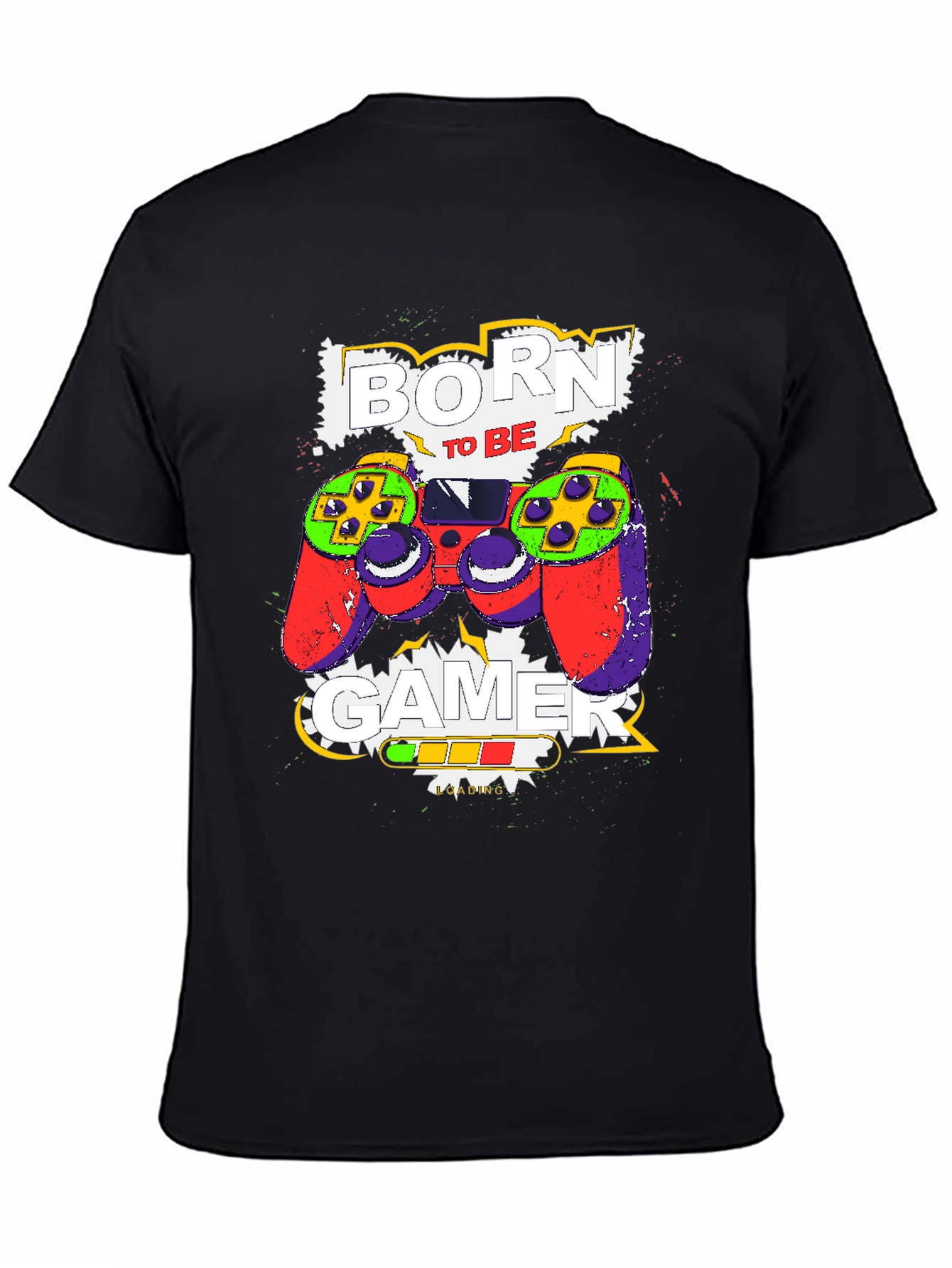 Born to Be Gamer Black T-Shirt