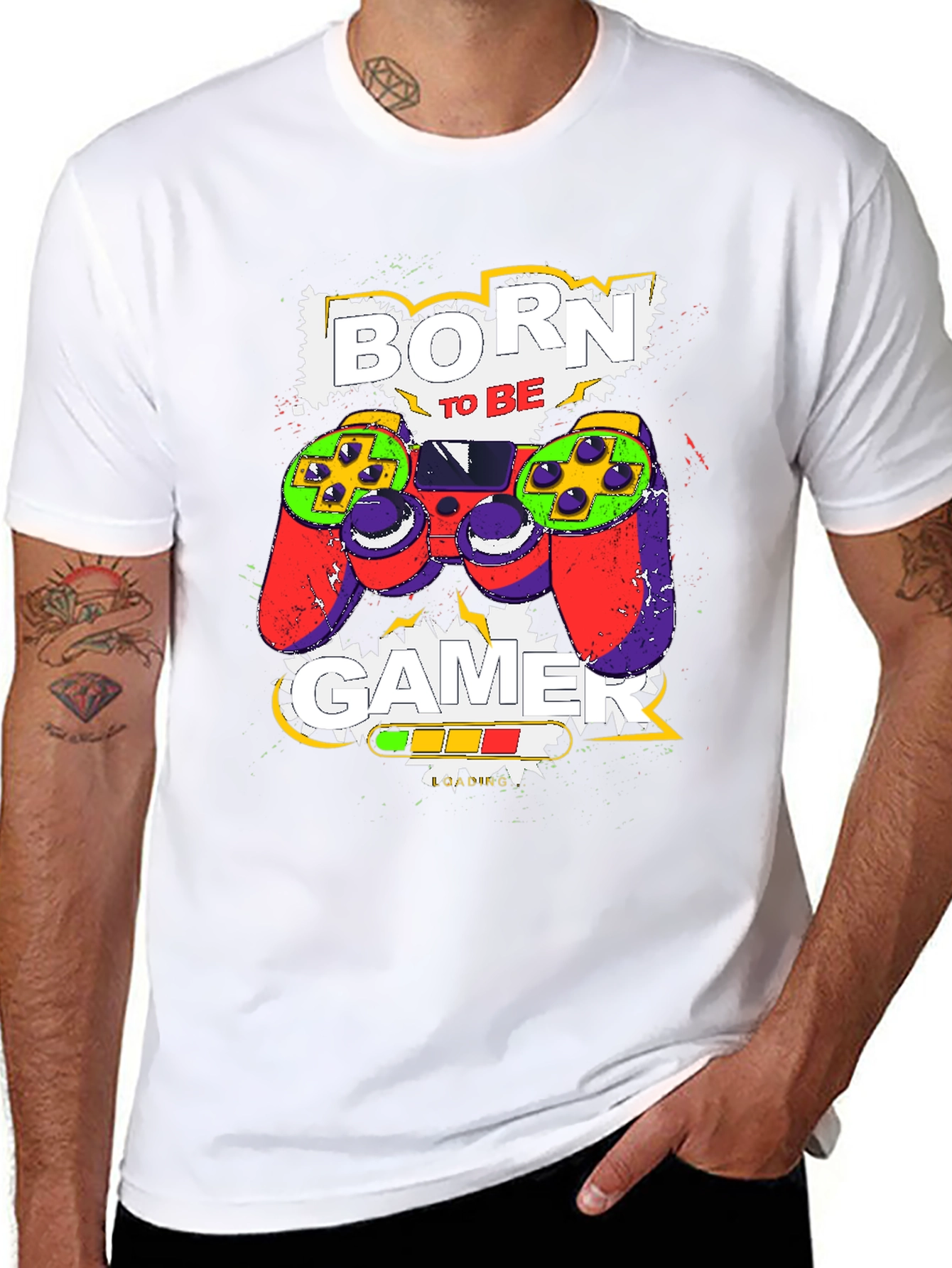 Born to Be Gamer Black T-Shirt