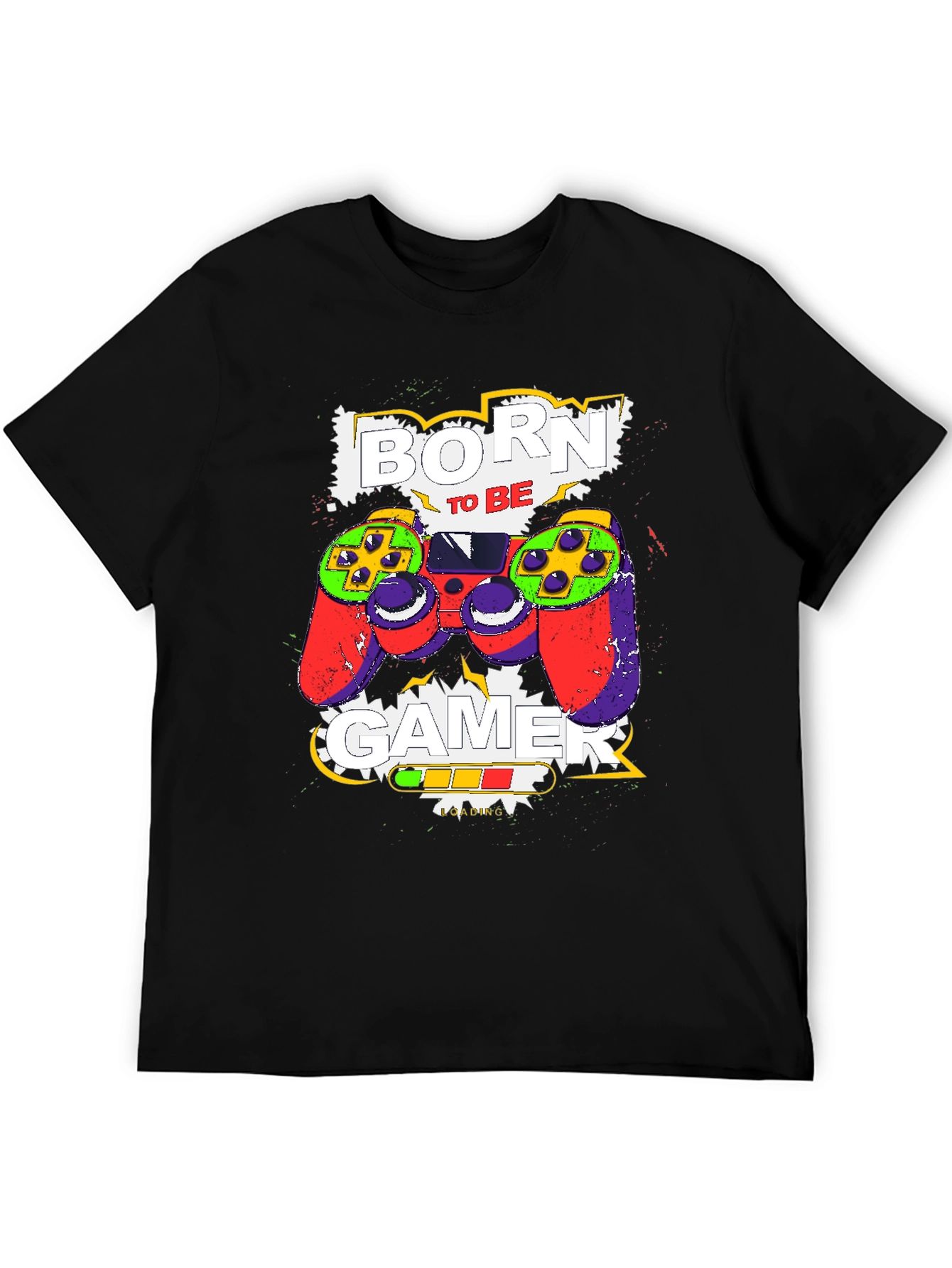 Born to Be Gamer Black T-Shirt