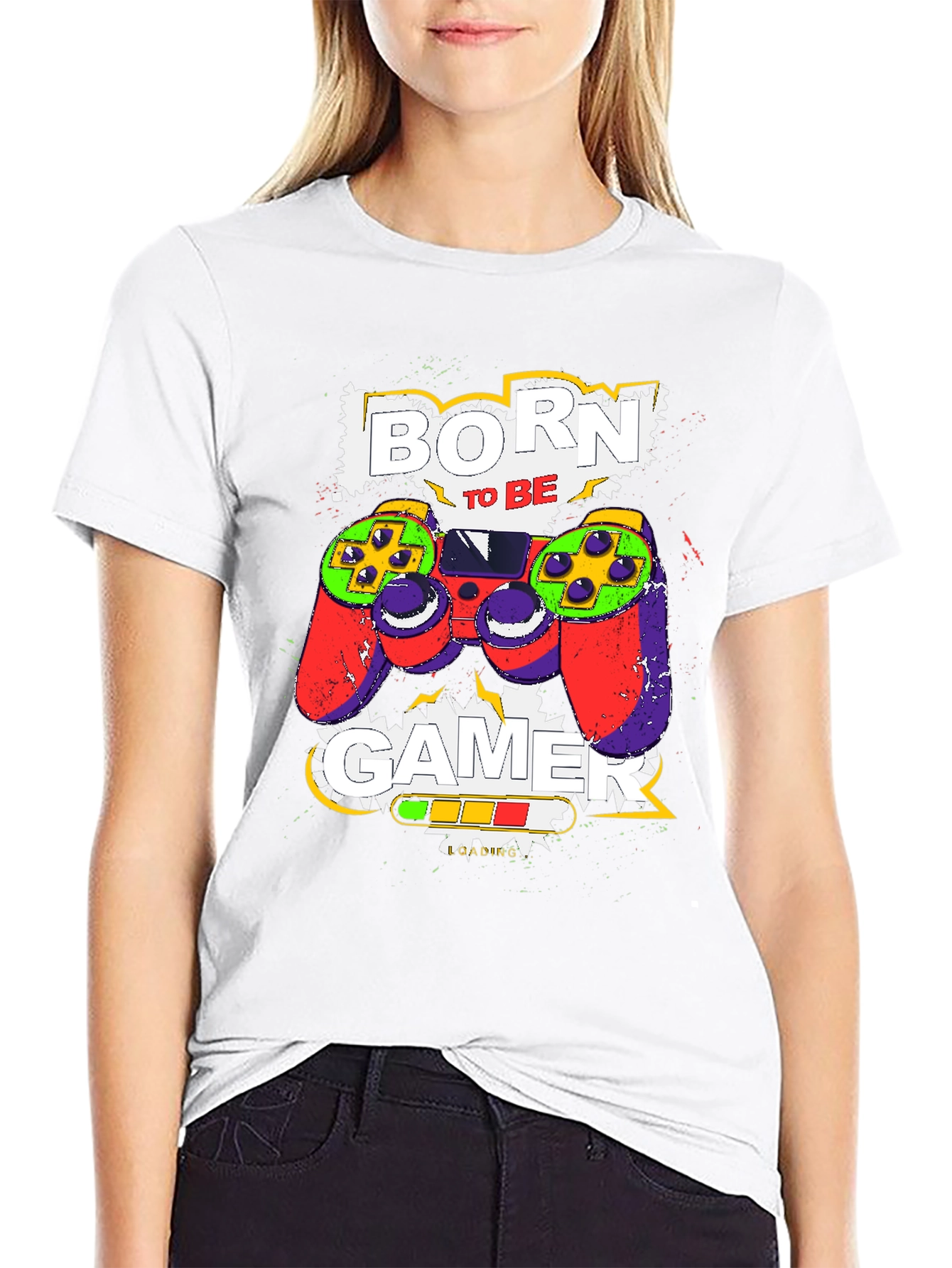 Born to Be Gamer Black T-Shirt