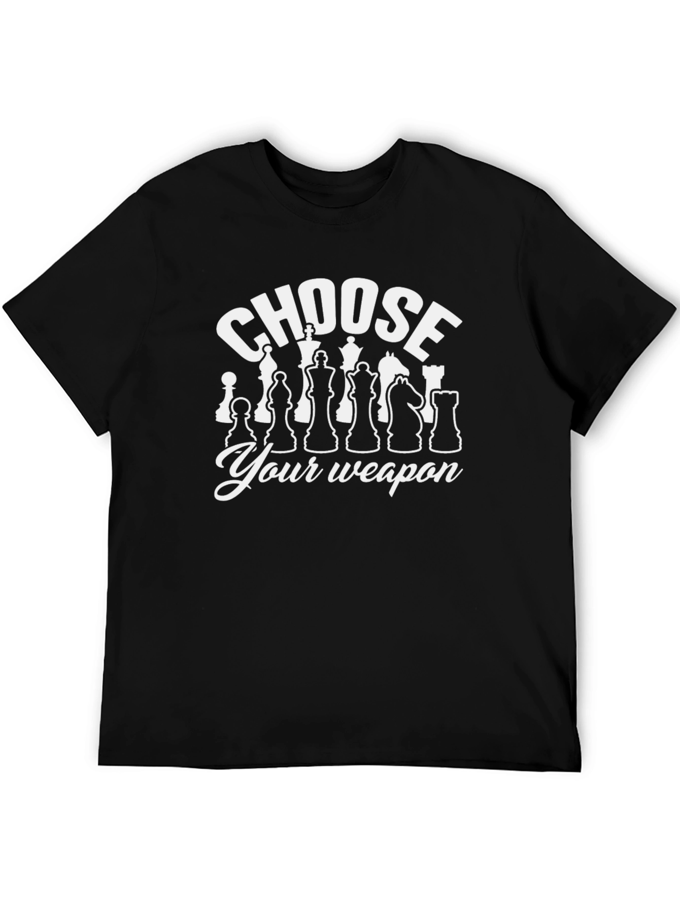 Choose Your Weapon Chess T-Shirt