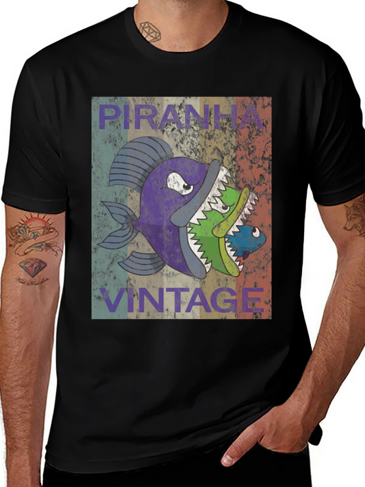 Piranha Vintage Graphic T-Shirt