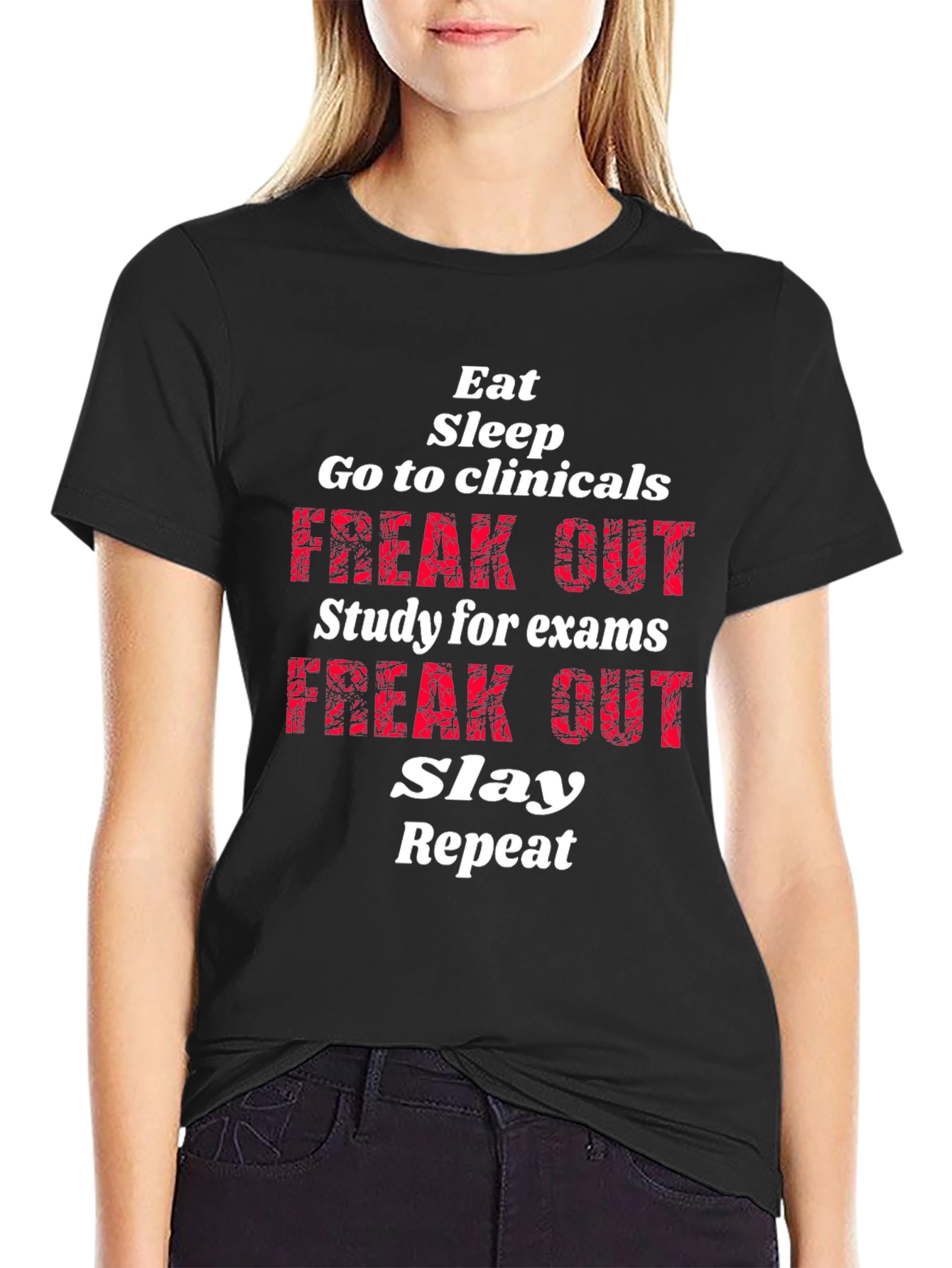 Eat Sleep Go to Clinicals Graphic T-Shirt