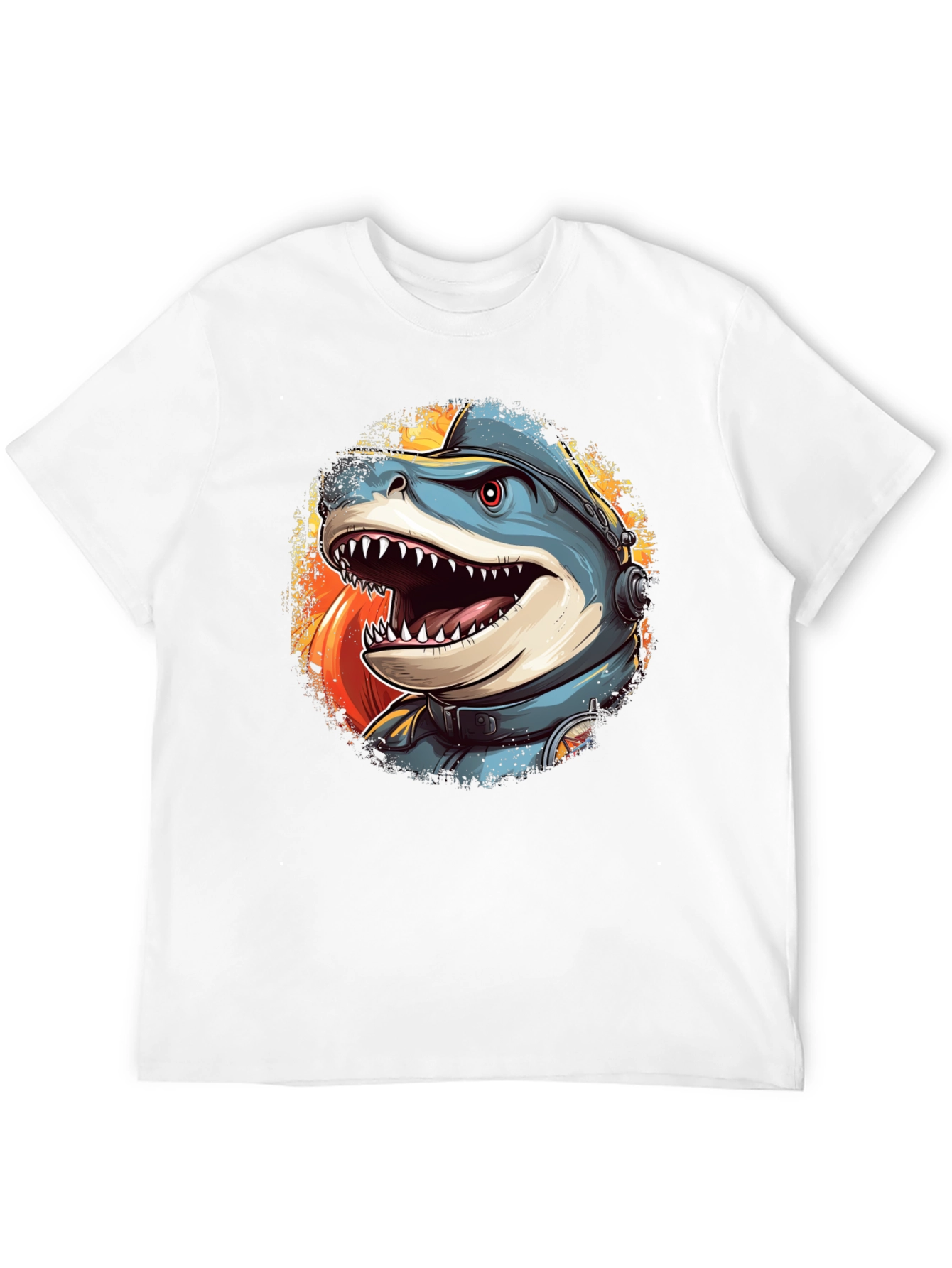 Shark Astronaut Graphic T-Shirt