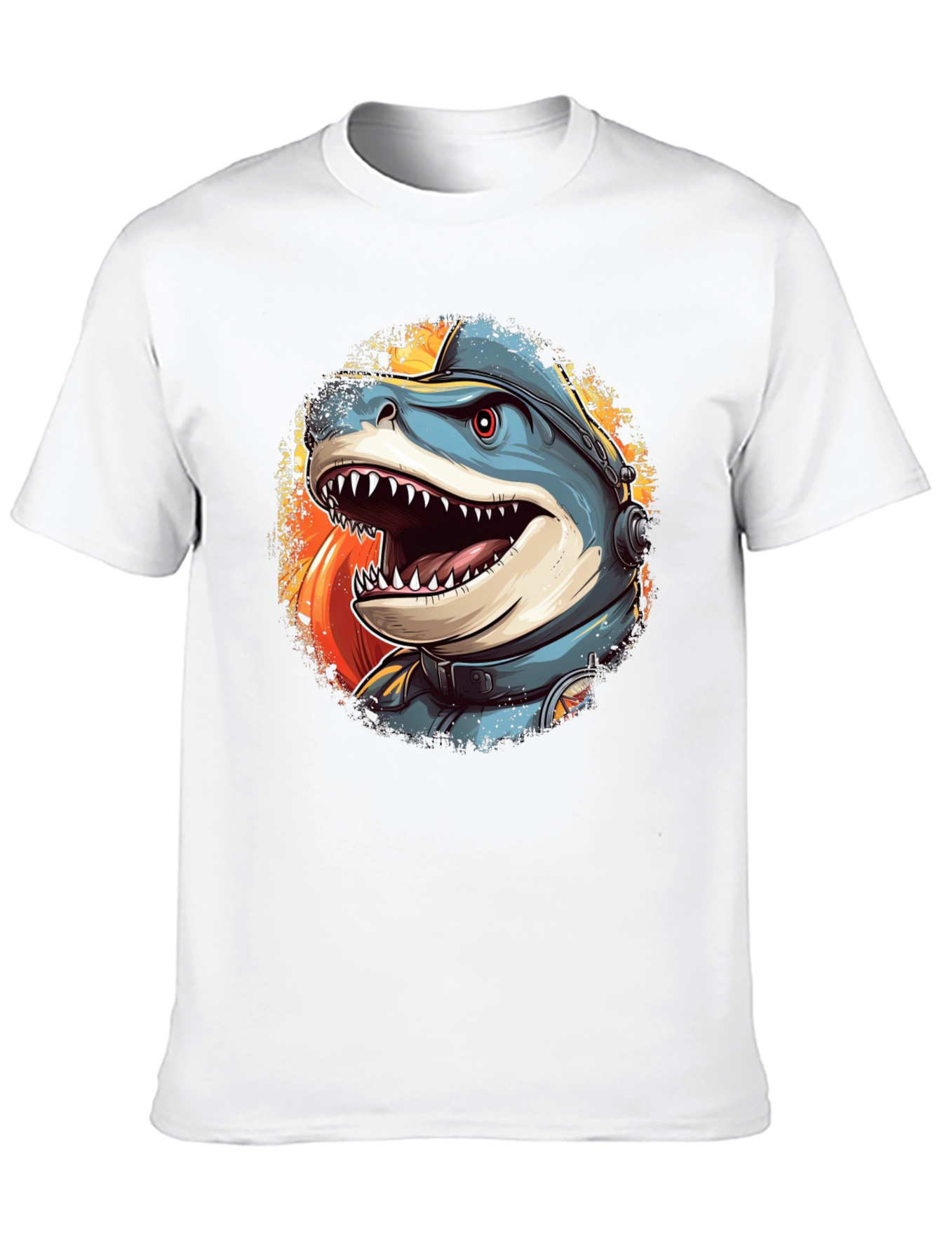 Shark Astronaut Graphic T-Shirt