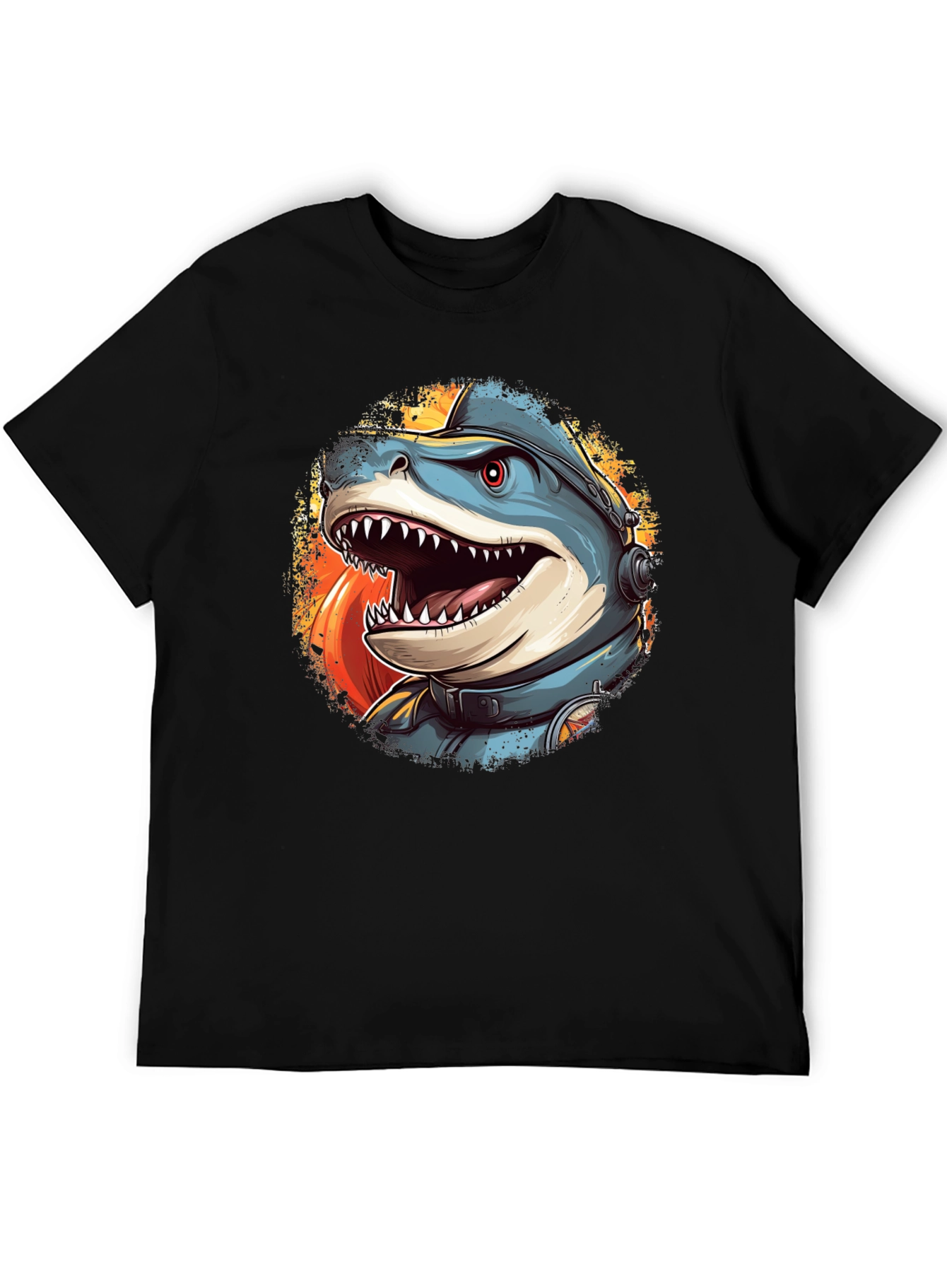 Shark Astronaut Graphic T-Shirt