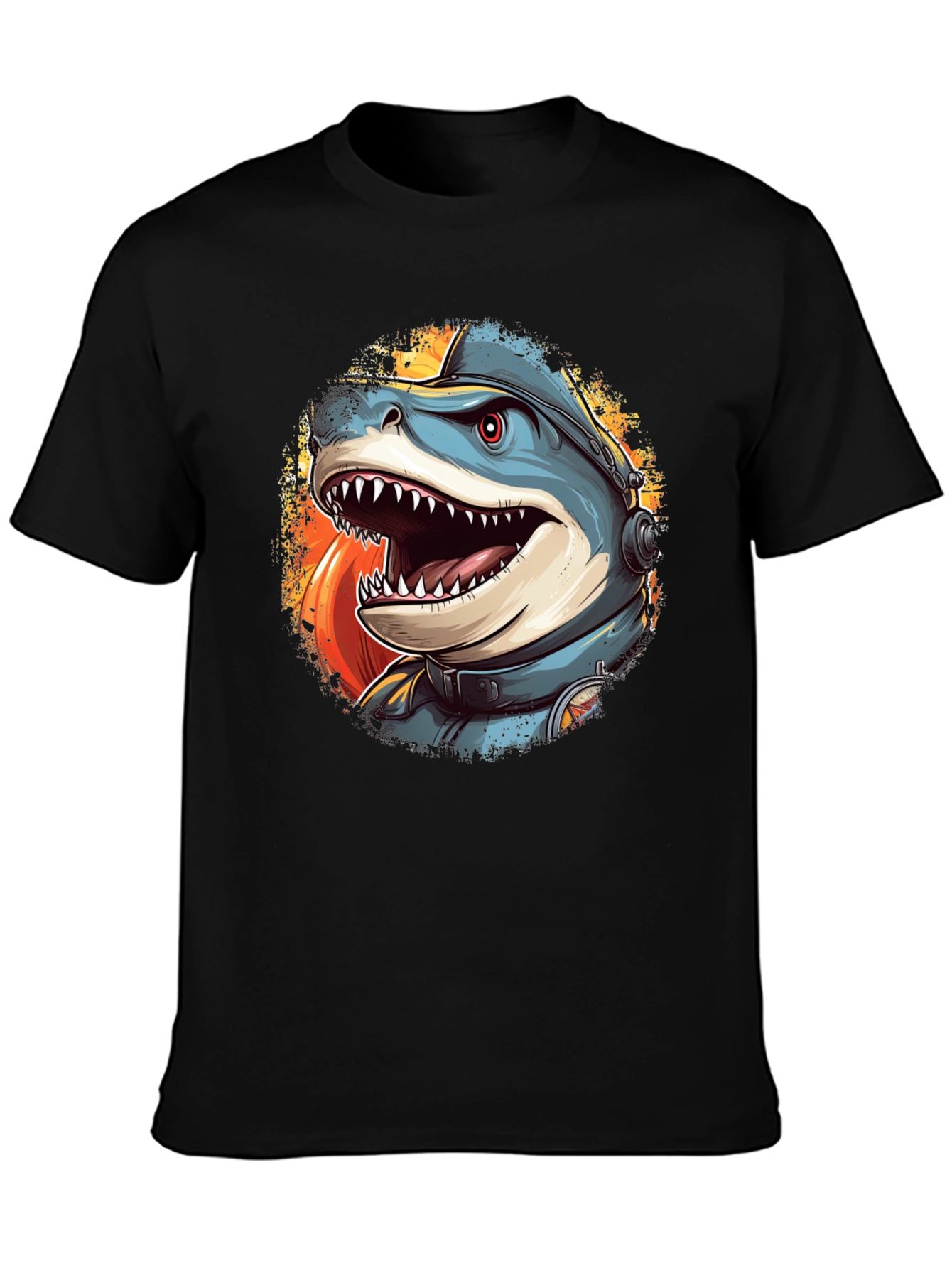 Shark Astronaut Graphic T-Shirt