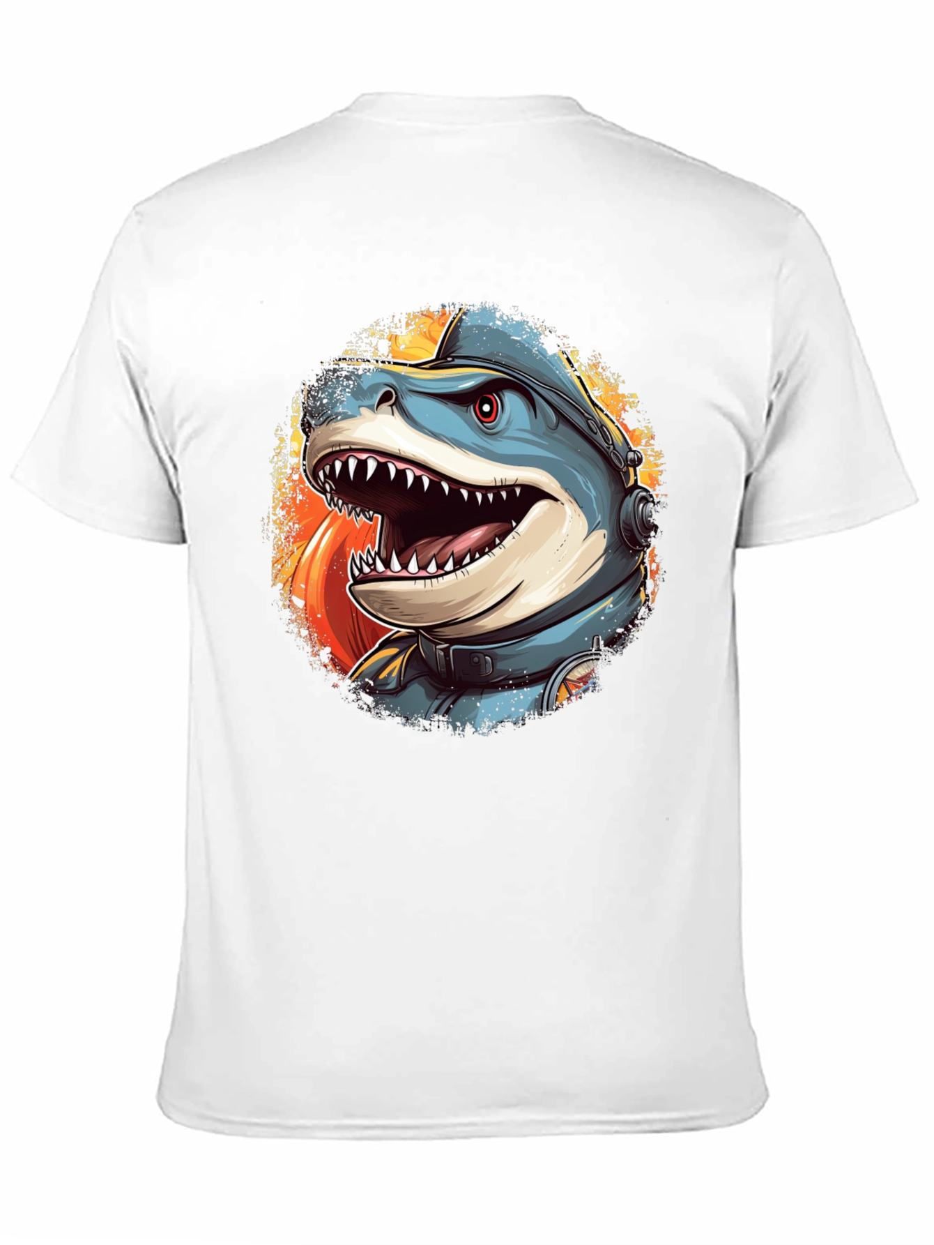Shark Astronaut Graphic T-Shirt