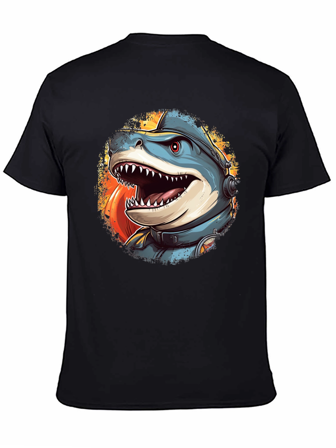 Shark Astronaut Graphic T-Shirt