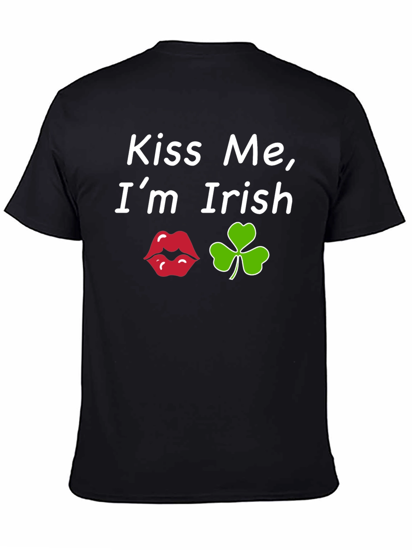 Kiss Me Im Irish Black T-Shirt