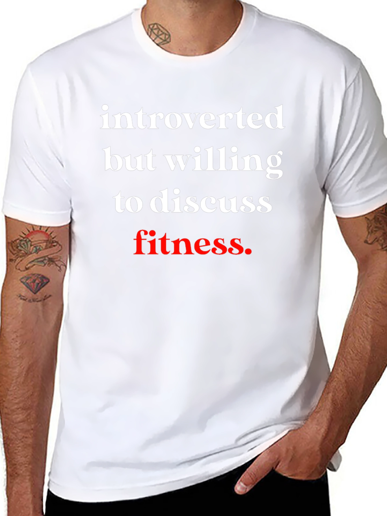 Introverted Fitness T-Shirt - Soft Cotton Tee