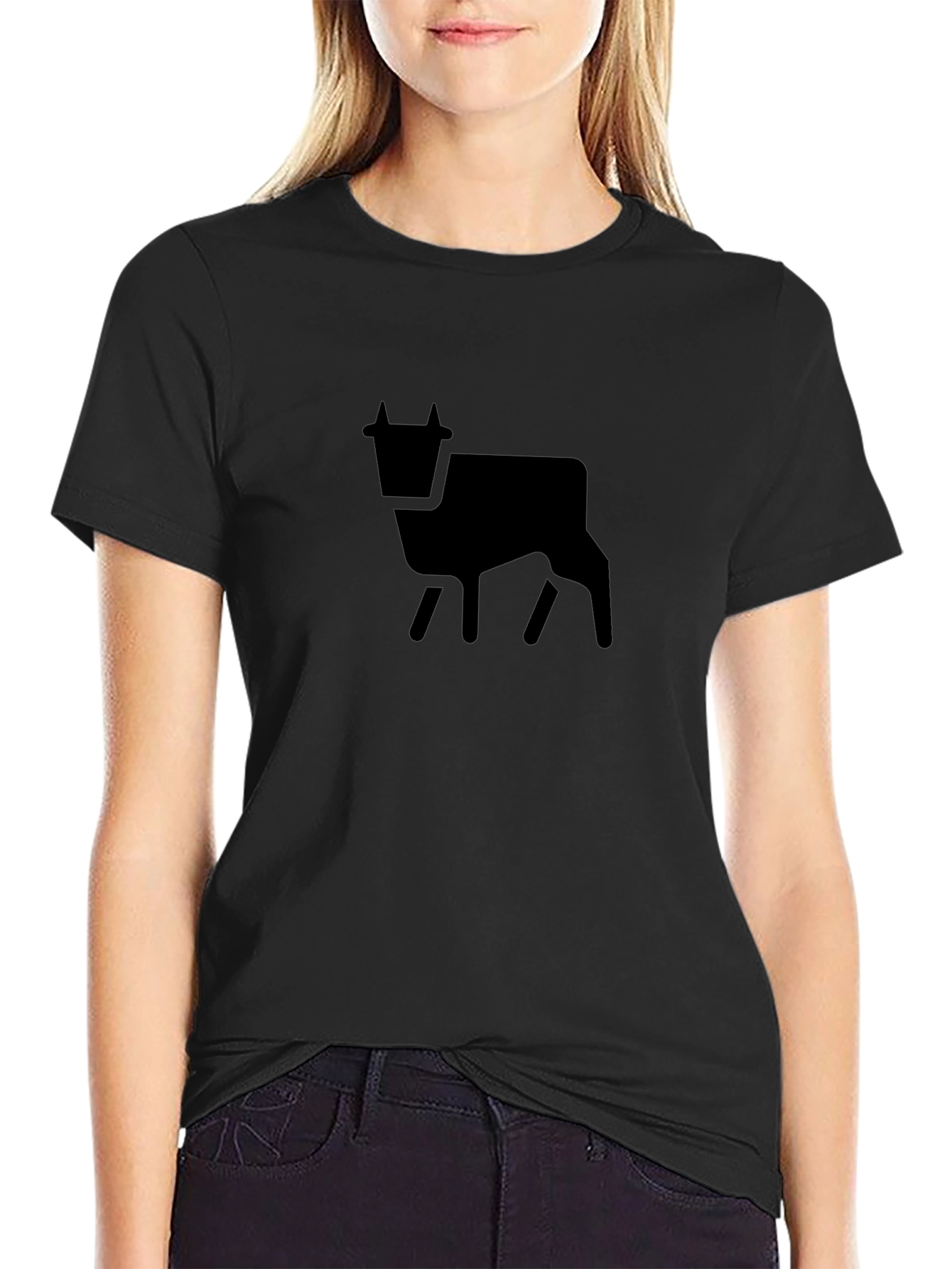 Black Cow Graphic Tee - Modern Farm Style