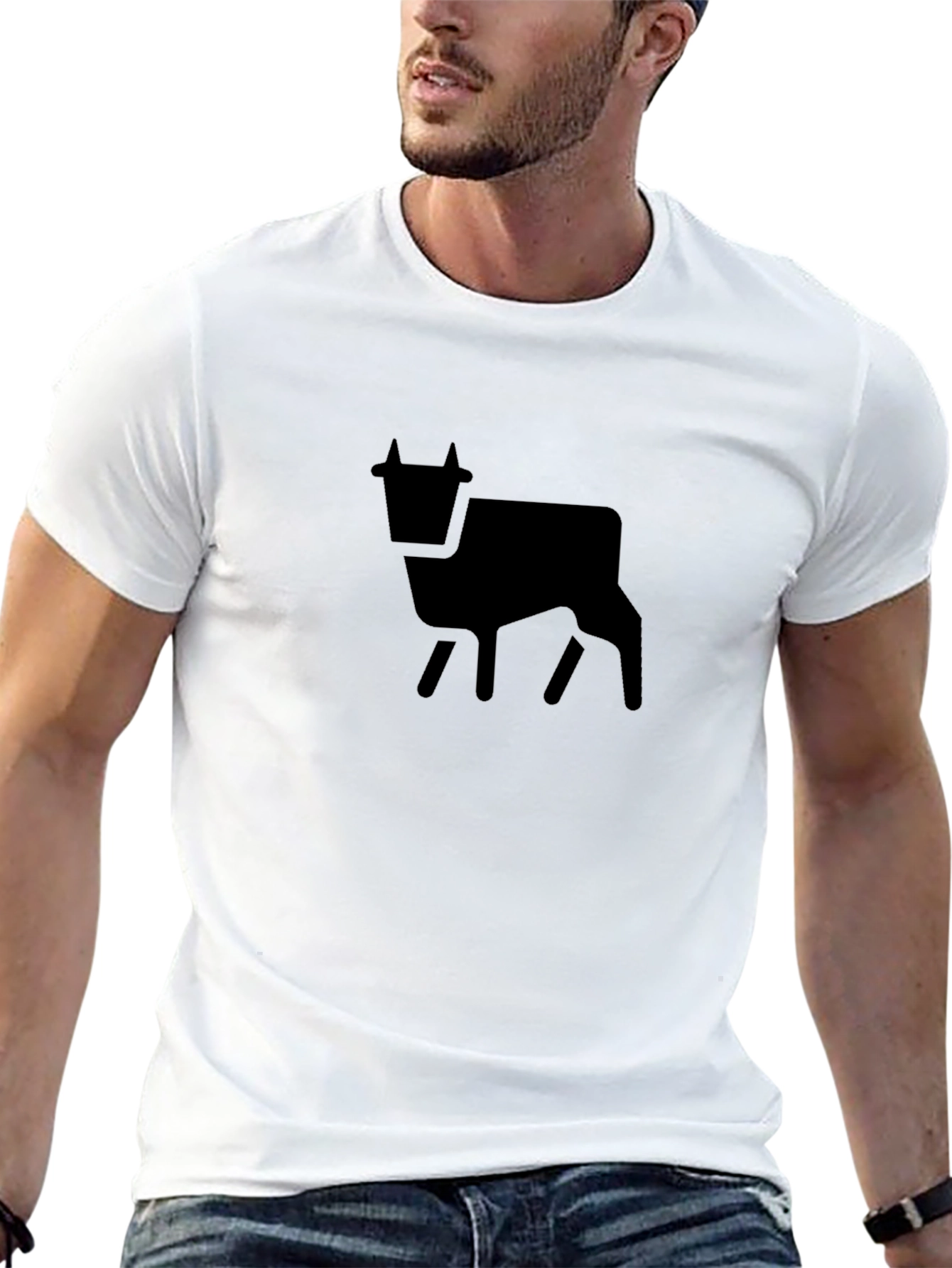 Black Cow Graphic Tee - Modern Farm Style