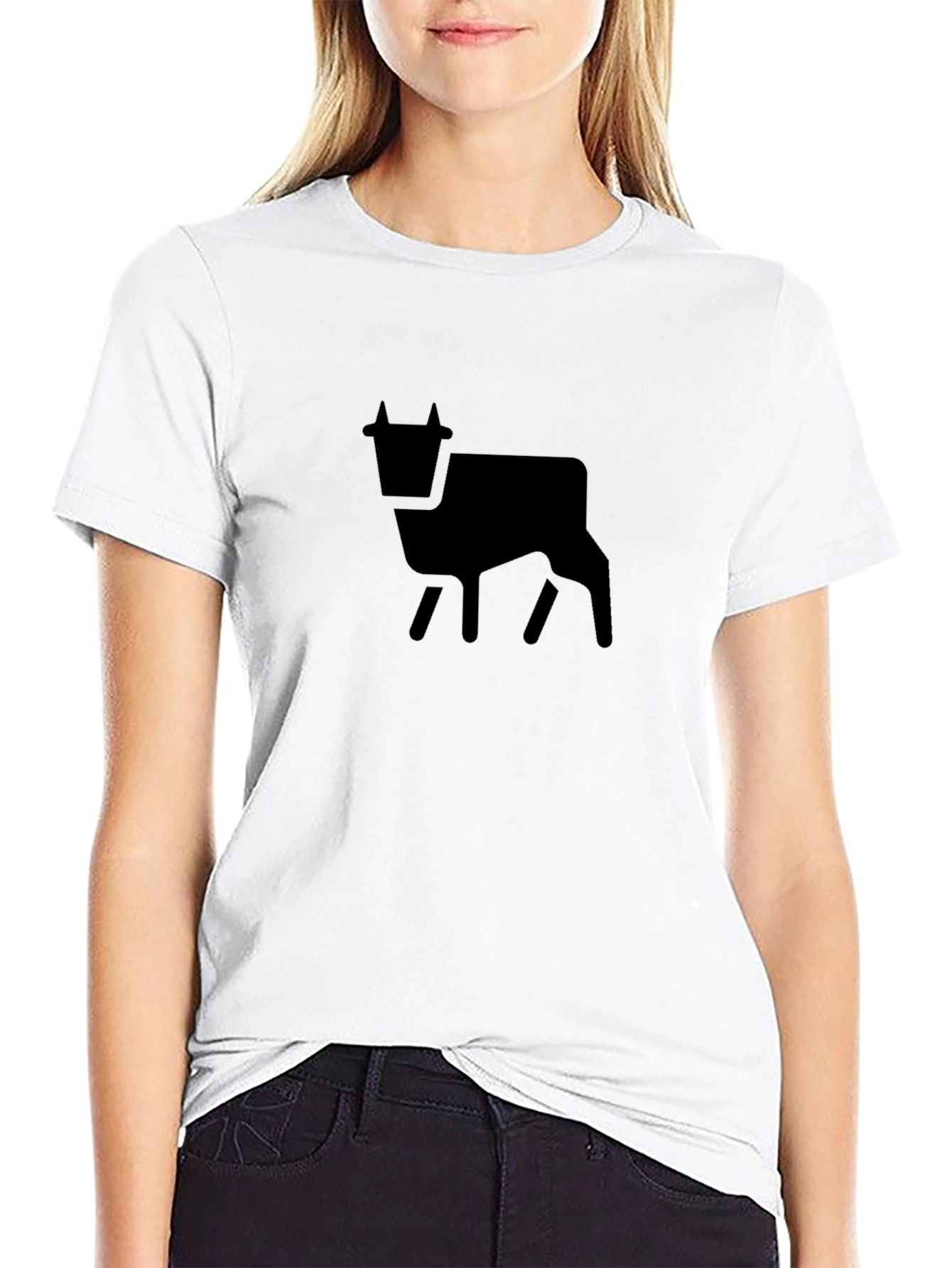 Black Cow Graphic Tee - Modern Farm Style