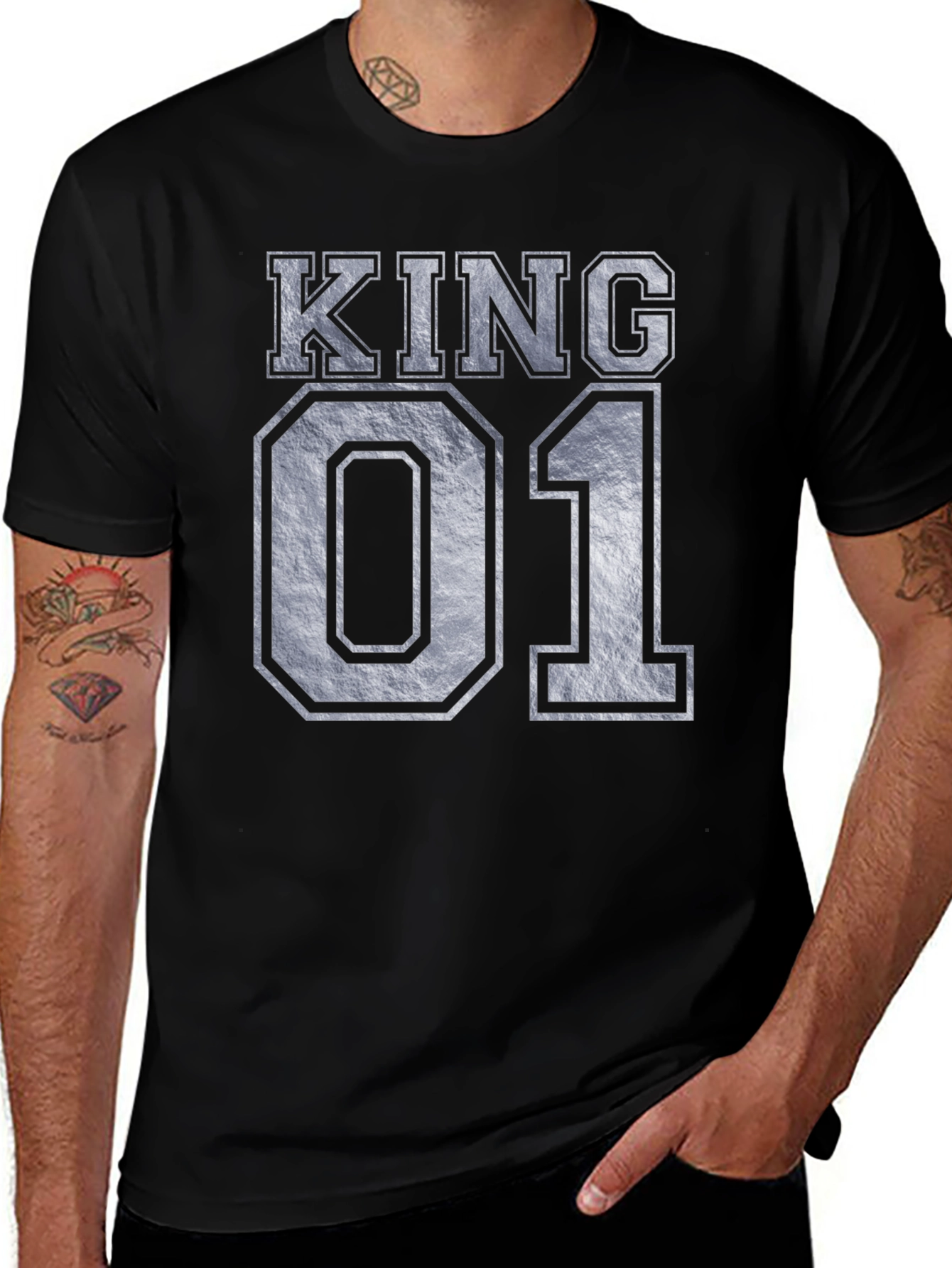 King 01 Graphic Tee - Black