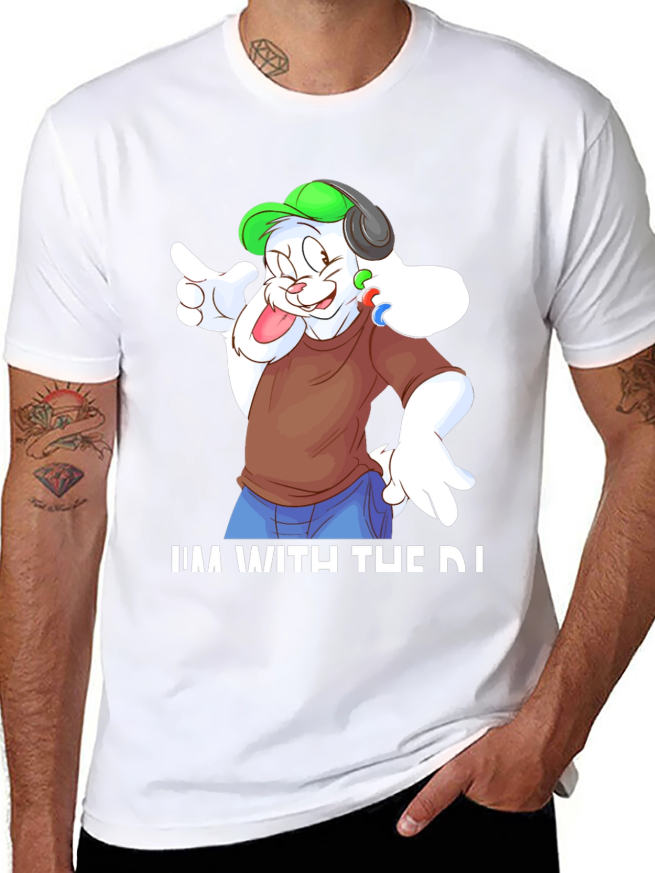 DJ Bunny Graphic Tee - Music Lovers Shirt