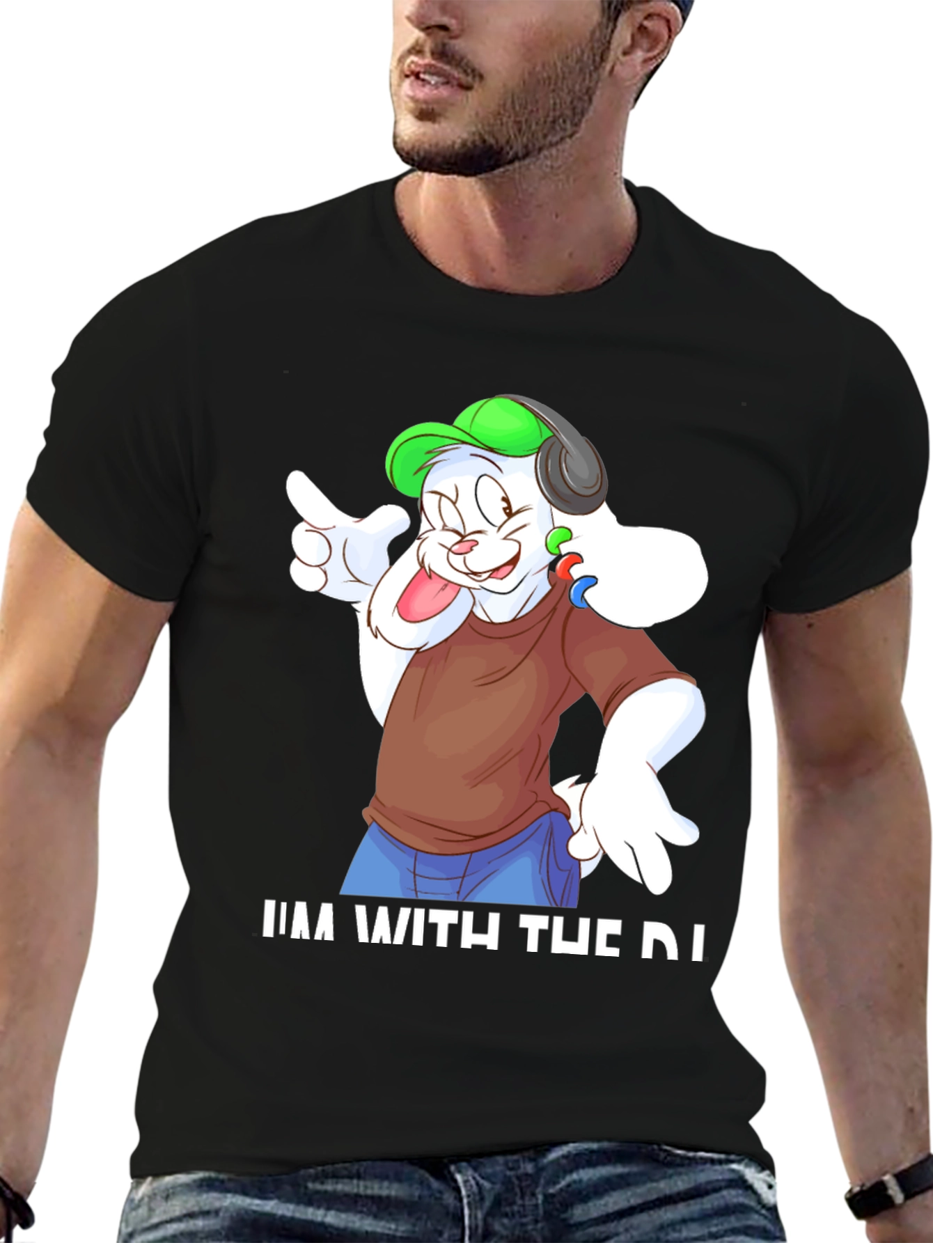 DJ Bunny Graphic Tee - Music Lovers Shirt