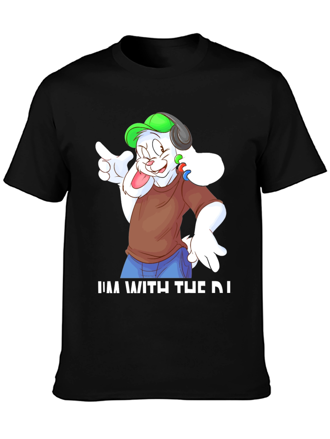 DJ Bunny Graphic Tee - Music Lovers Shirt