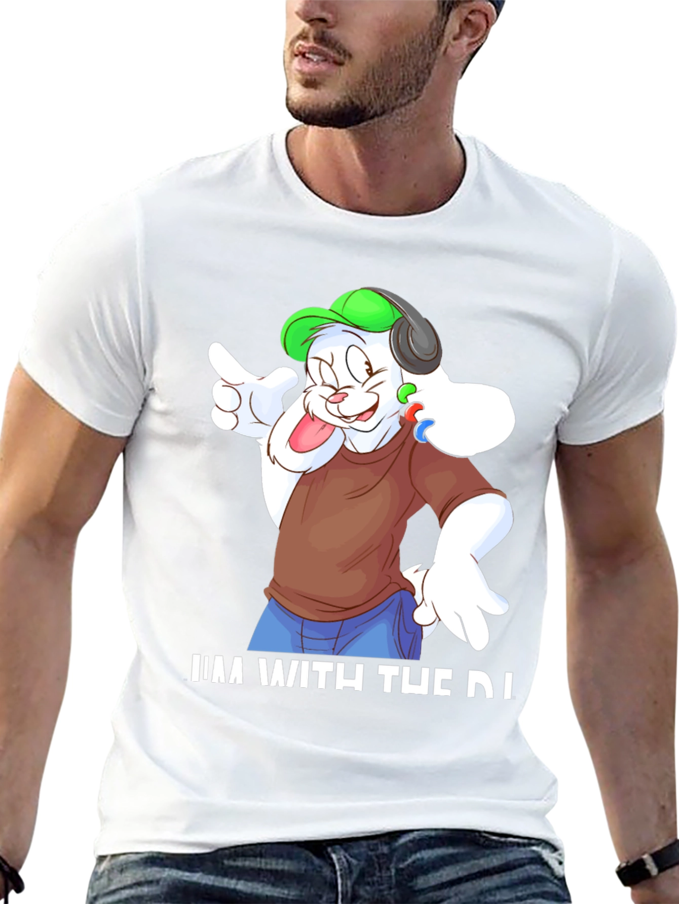 DJ Bunny Graphic Tee - Music Lovers Shirt