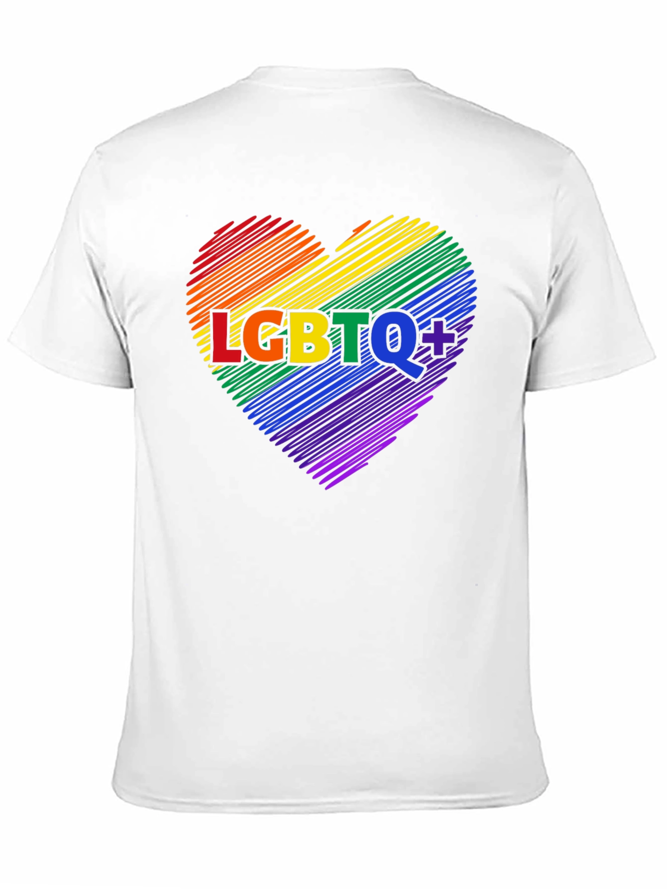LGBTQ+ Rainbow Heart Graphic Tee