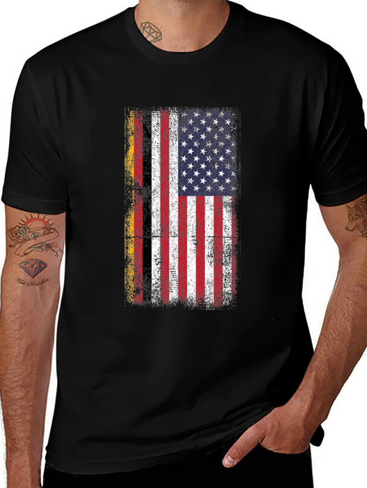 German American Flag Patriotic T-Shirt