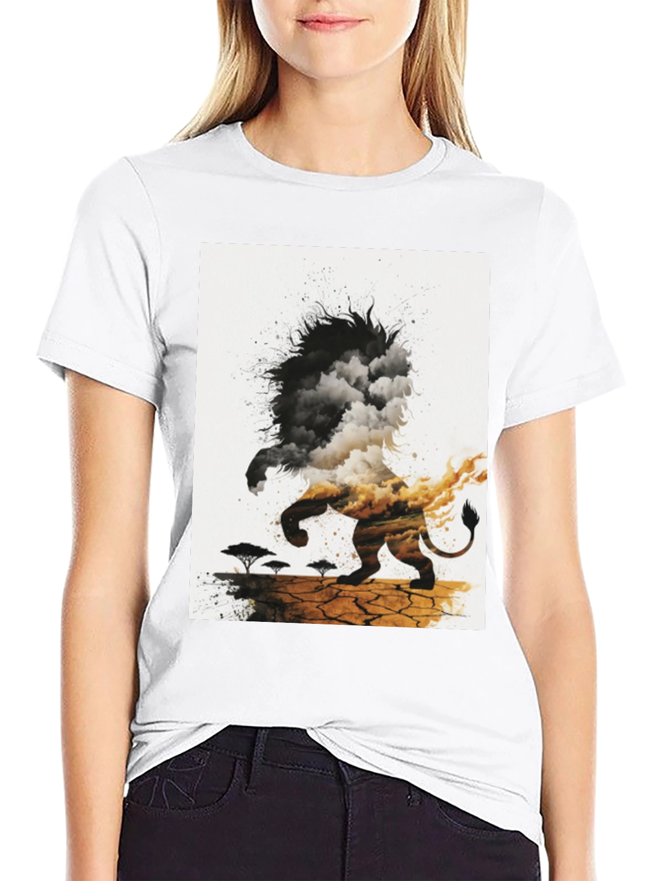 Lion Landscape Graphic Tee