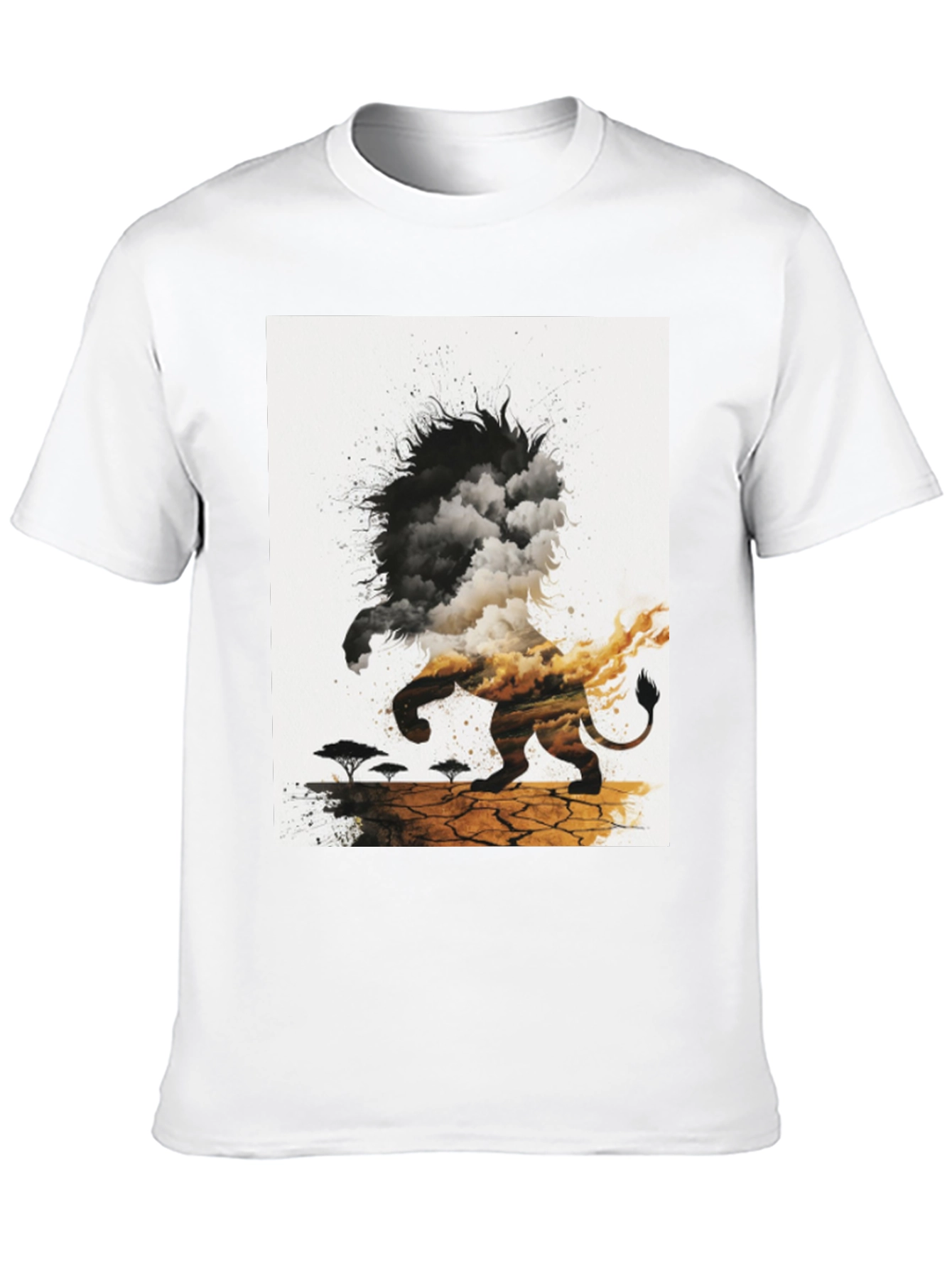 Lion Landscape Graphic Tee