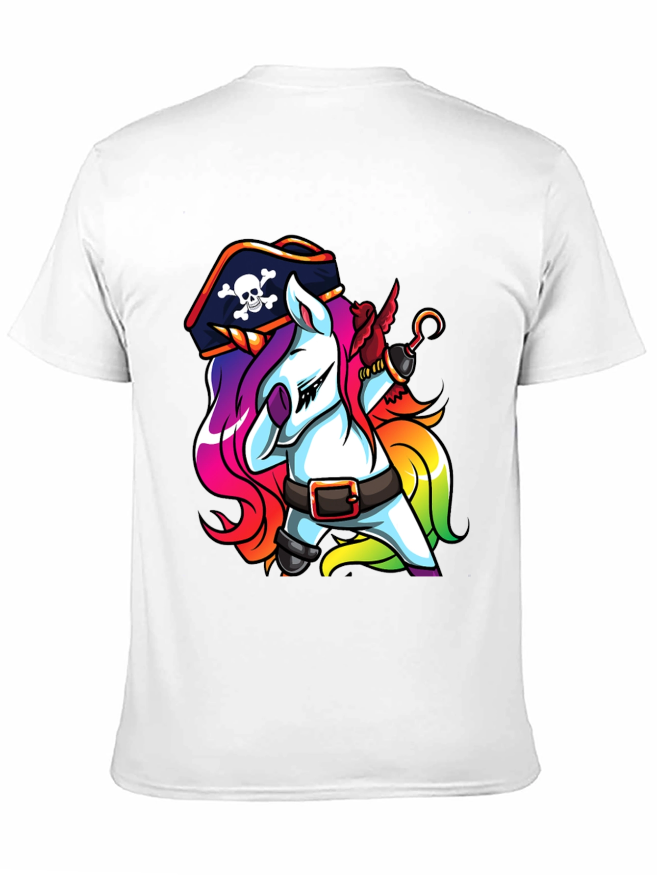 Pirate Unicorn Black T-Shirt