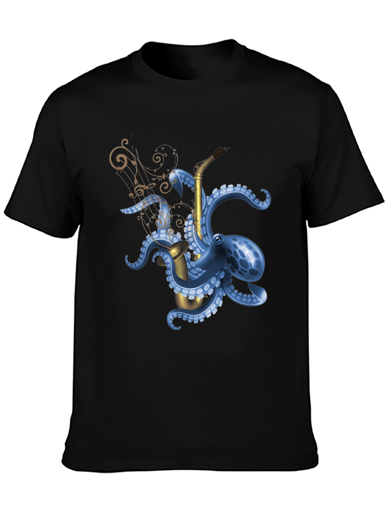 Octopus Saxophone Graphic Tee - Unique Music Lover Shirt