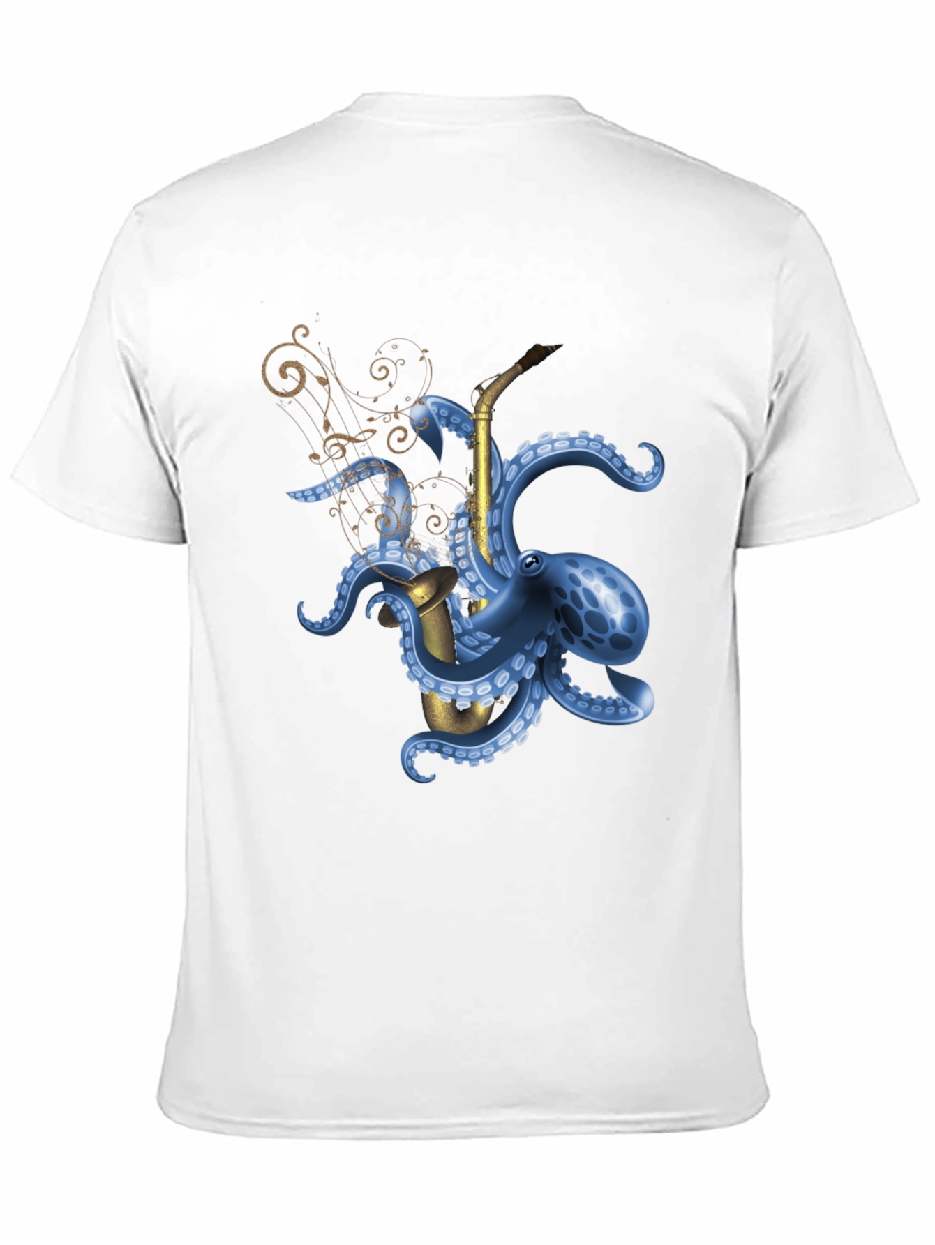 Octopus Saxophone Graphic Tee - Unique Music Lover Shirt