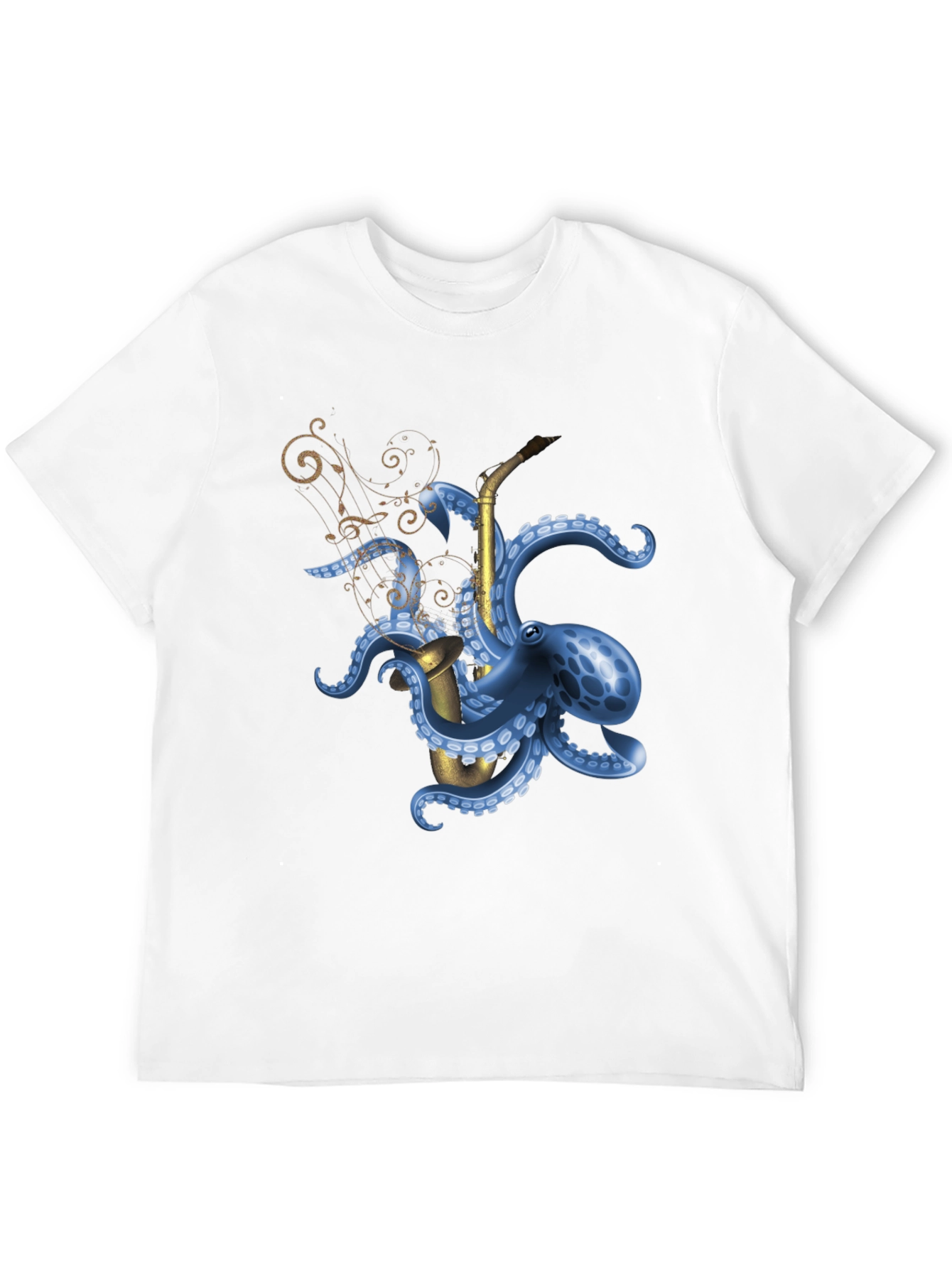 Octopus Saxophone Graphic Tee - Unique Music Lover Shirt
