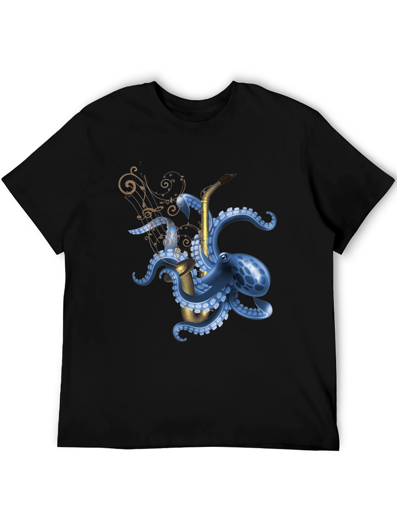 Octopus Saxophone Graphic Tee - Unique Music Lover Shirt