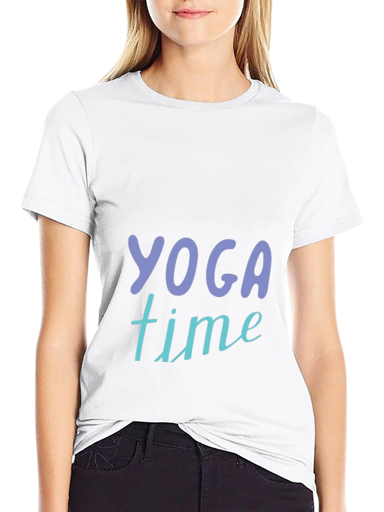 Yoga Time Graphic Tee - Relax & Recharge!