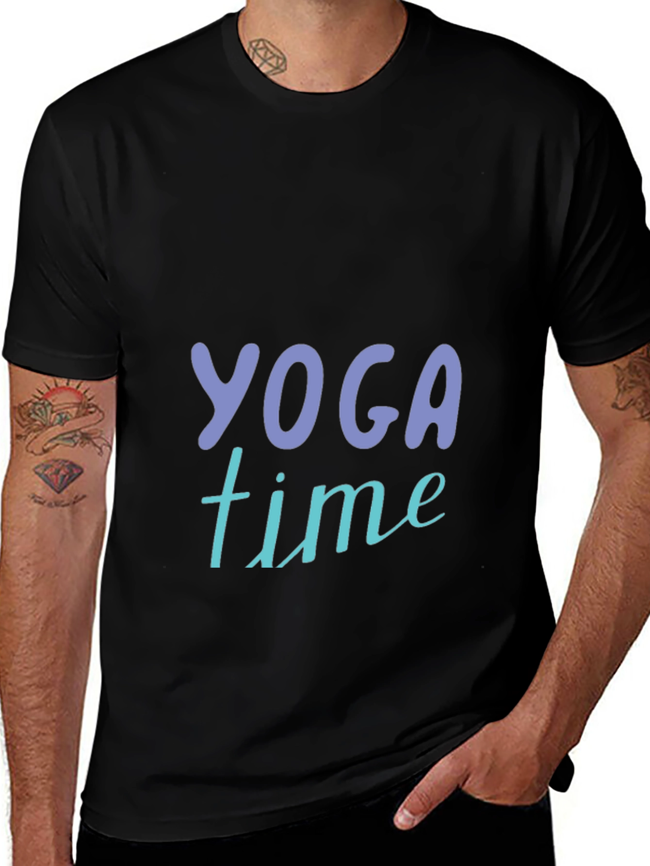 Yoga Time Graphic Tee - Relax & Recharge!
