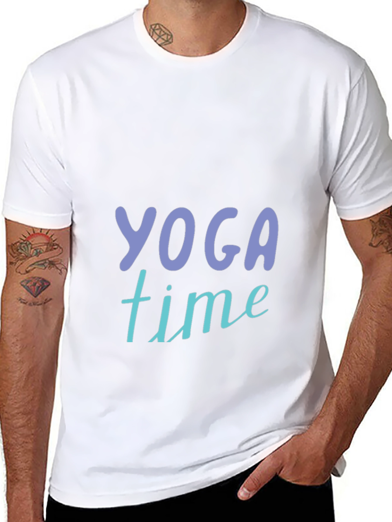 Yoga Time Graphic Tee - Relax & Recharge!