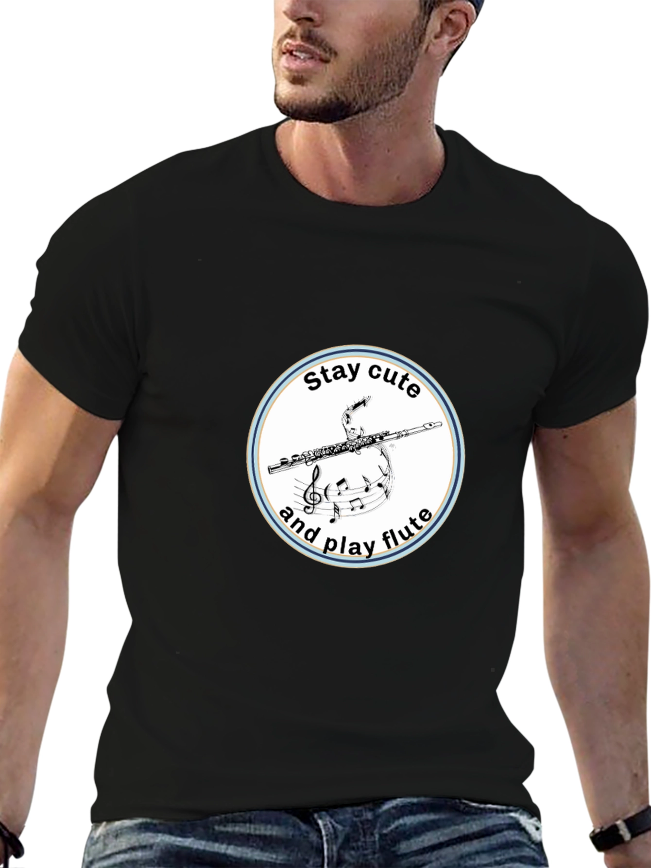 Stay Cute and Play Flute T-Shirt