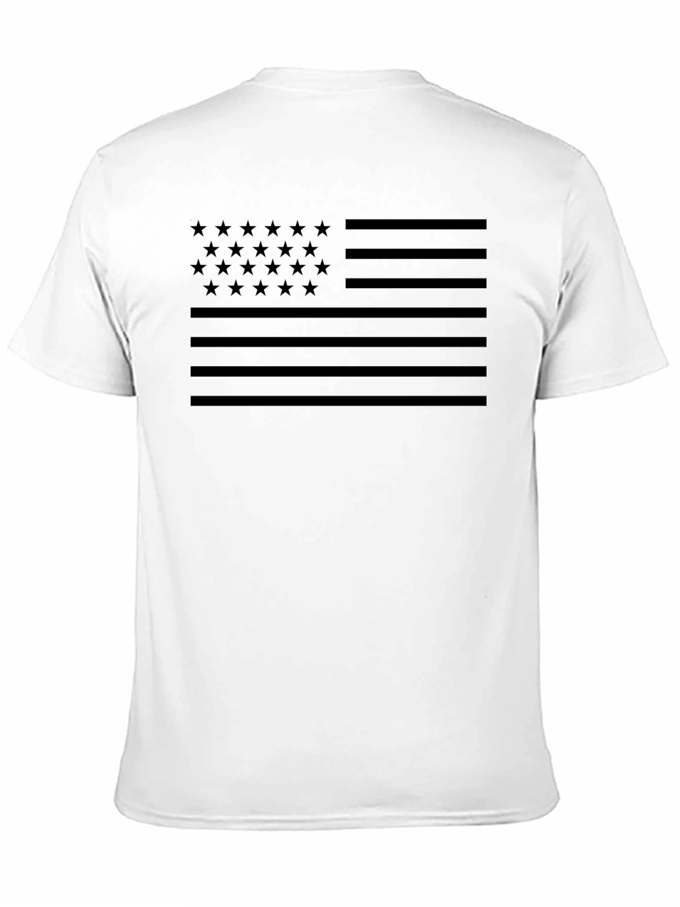 Stealth USA Flag T-Shirt - Black on Black