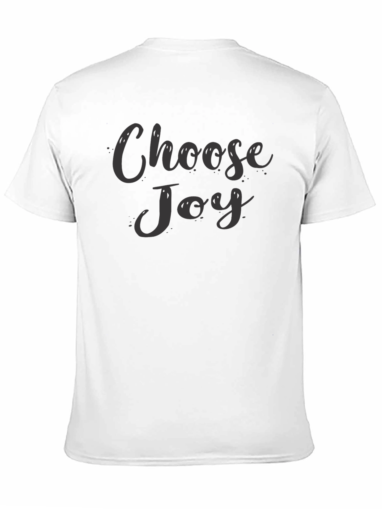 Choose Joy Graphic Tee - Black Casual T-Shirt