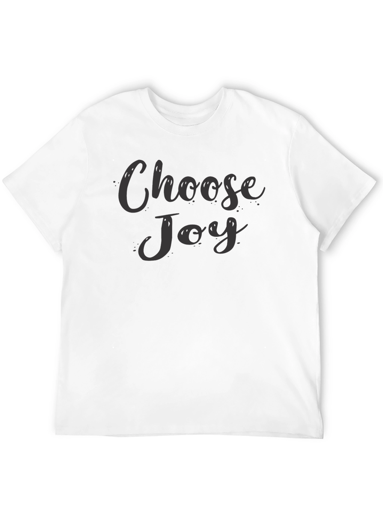 Choose Joy Graphic Tee - Black Casual T-Shirt