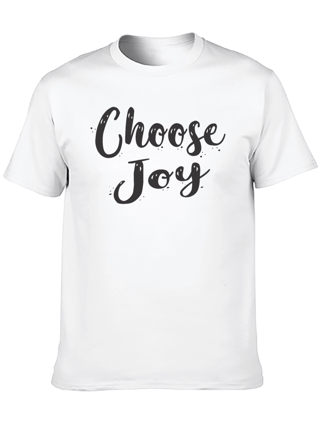 Choose Joy Graphic Tee - Black Casual T-Shirt