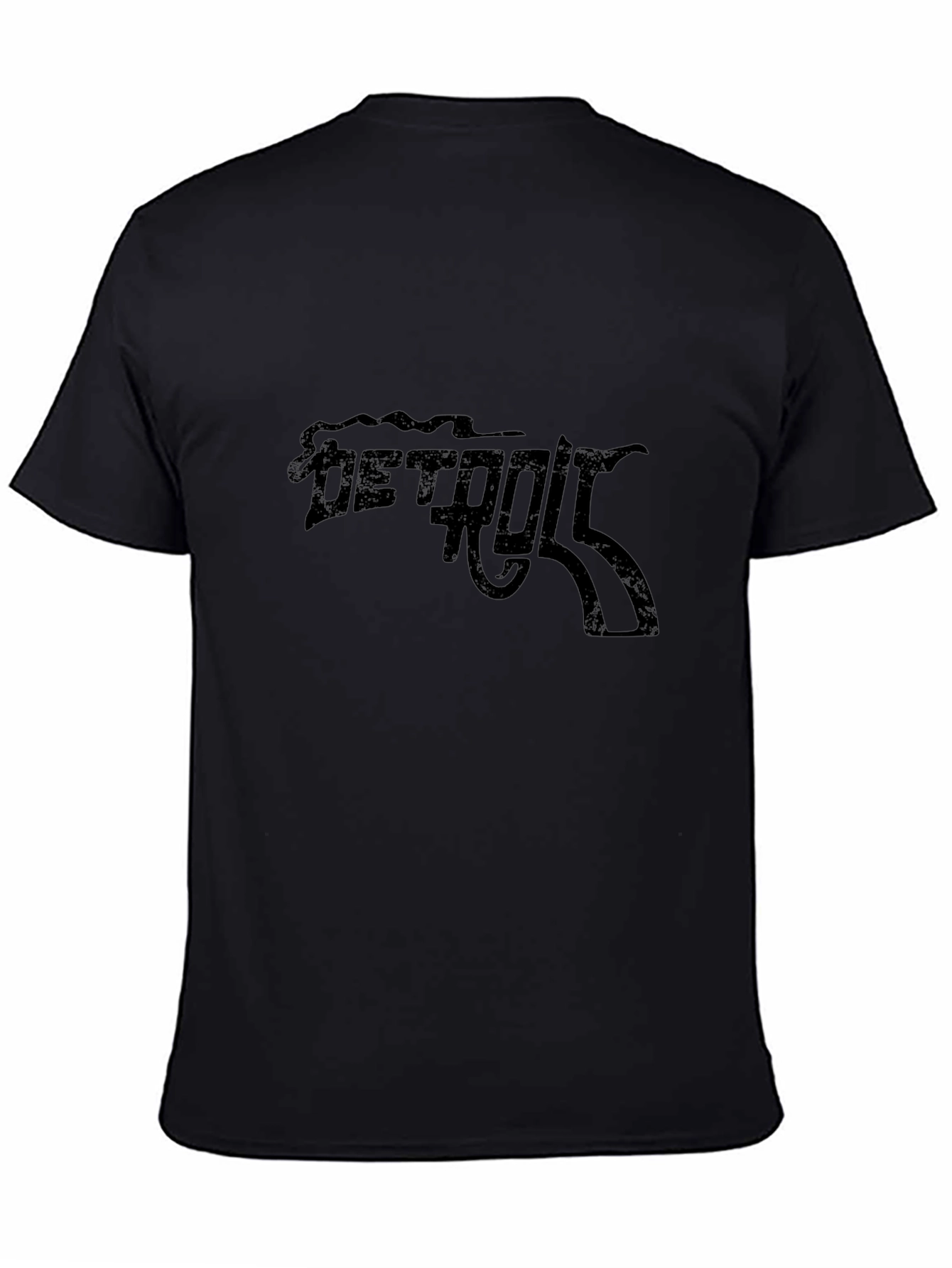 Detroit Gun T-Shirt - Black Graphic Tee