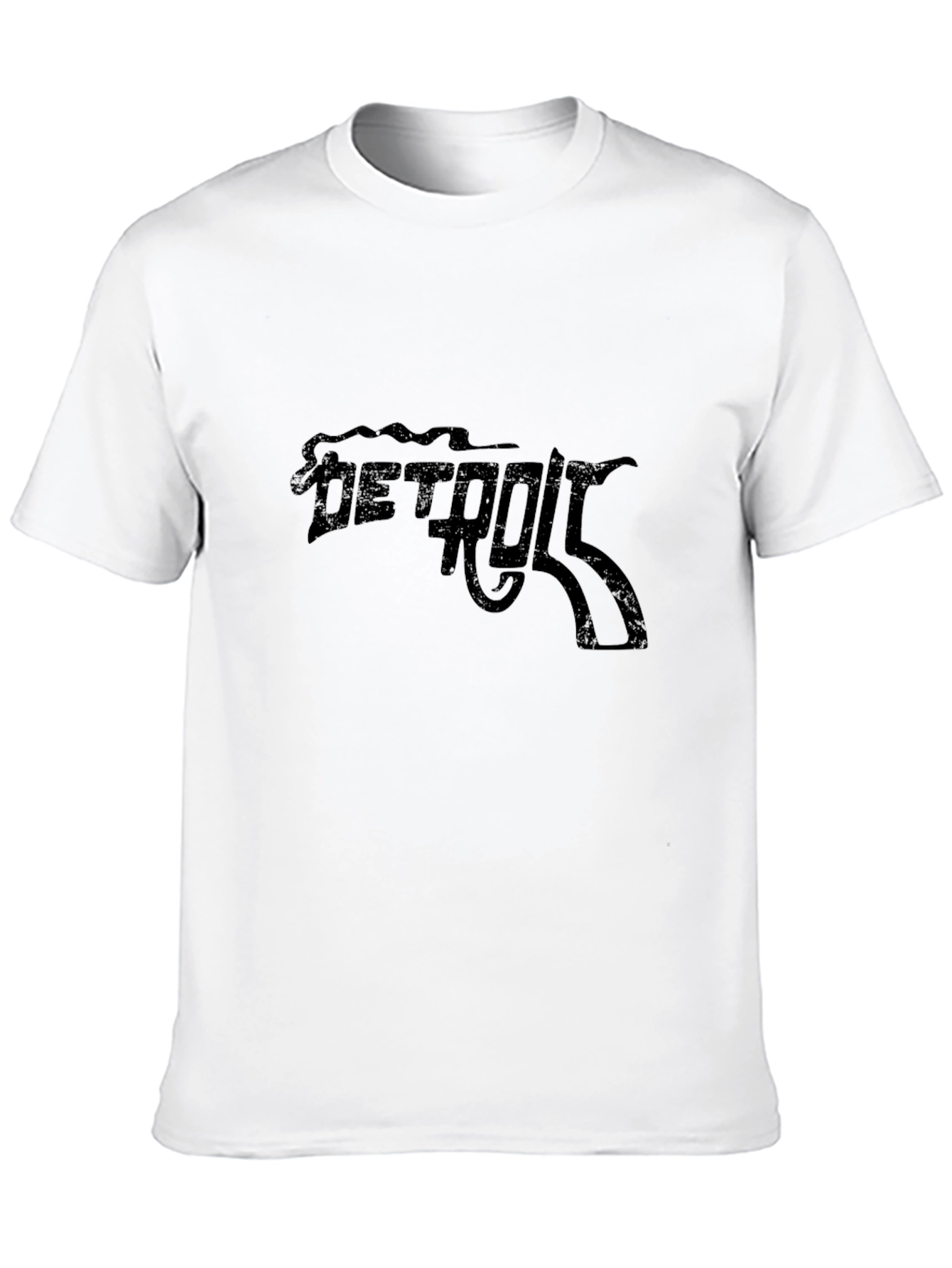Detroit Gun T-Shirt - Black Graphic Tee