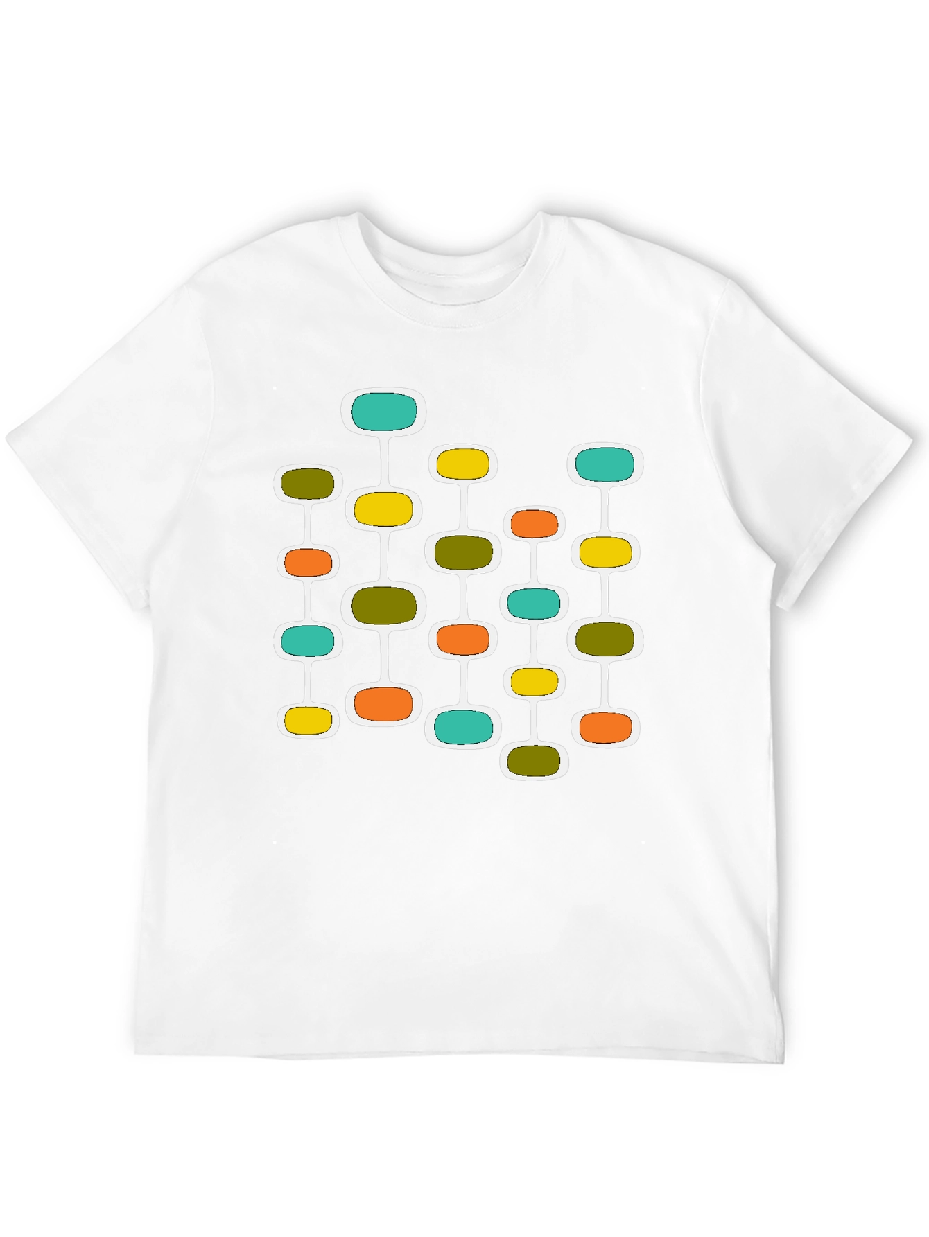 Mid-Century Modern Atomic Black T-Shirt