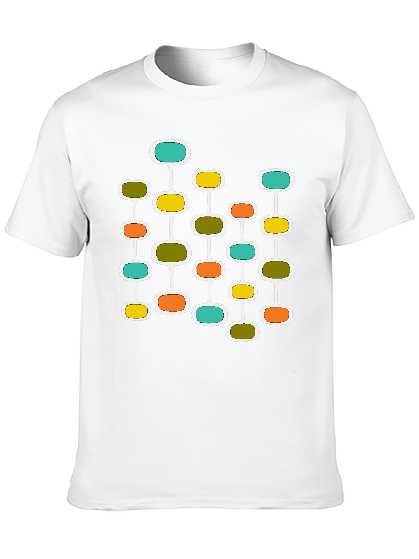 Mid-Century Modern Atomic Black T-Shirt