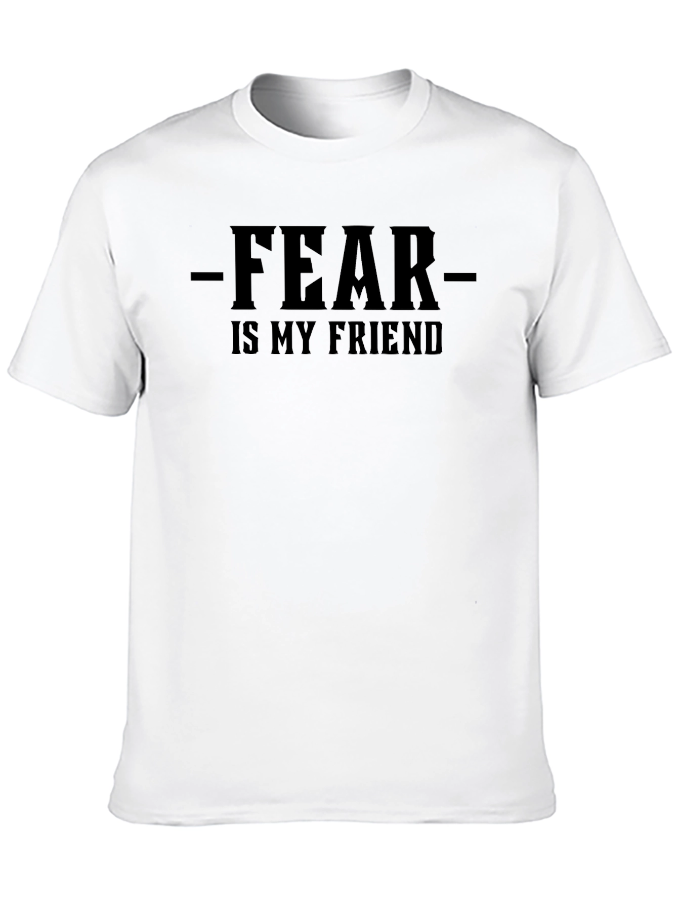 Fear Is My Friend Graphic Tee - Black
