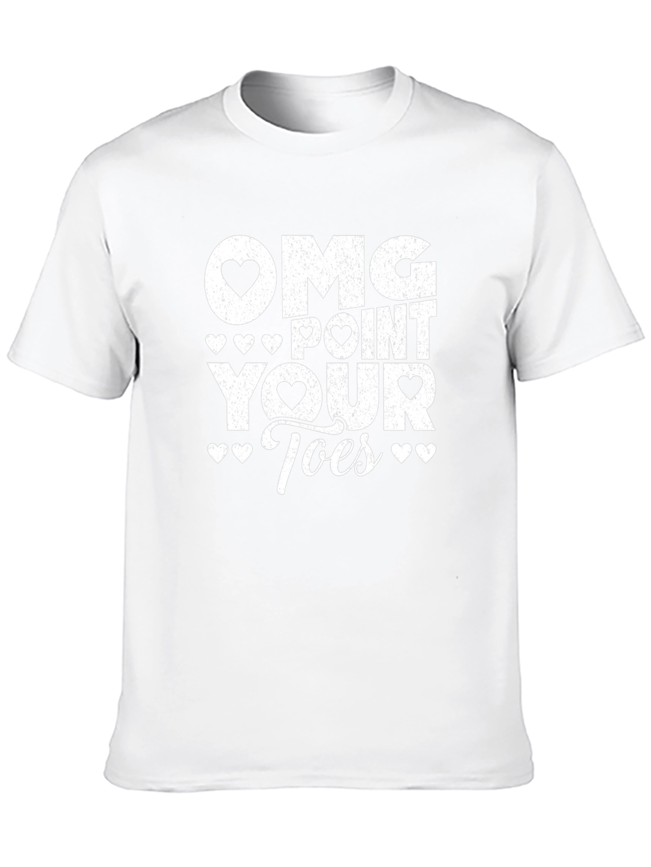 OMG Point Your Toes Black Graphic Tee