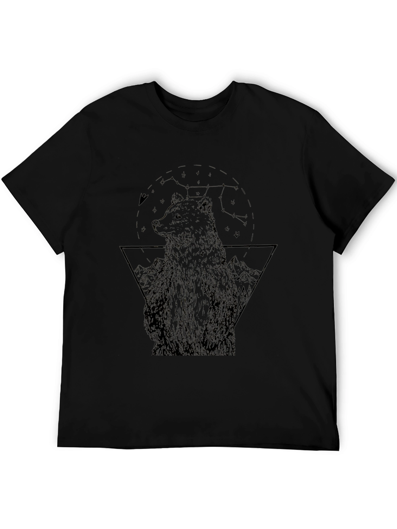 Bear Graphic Black T-Shirt