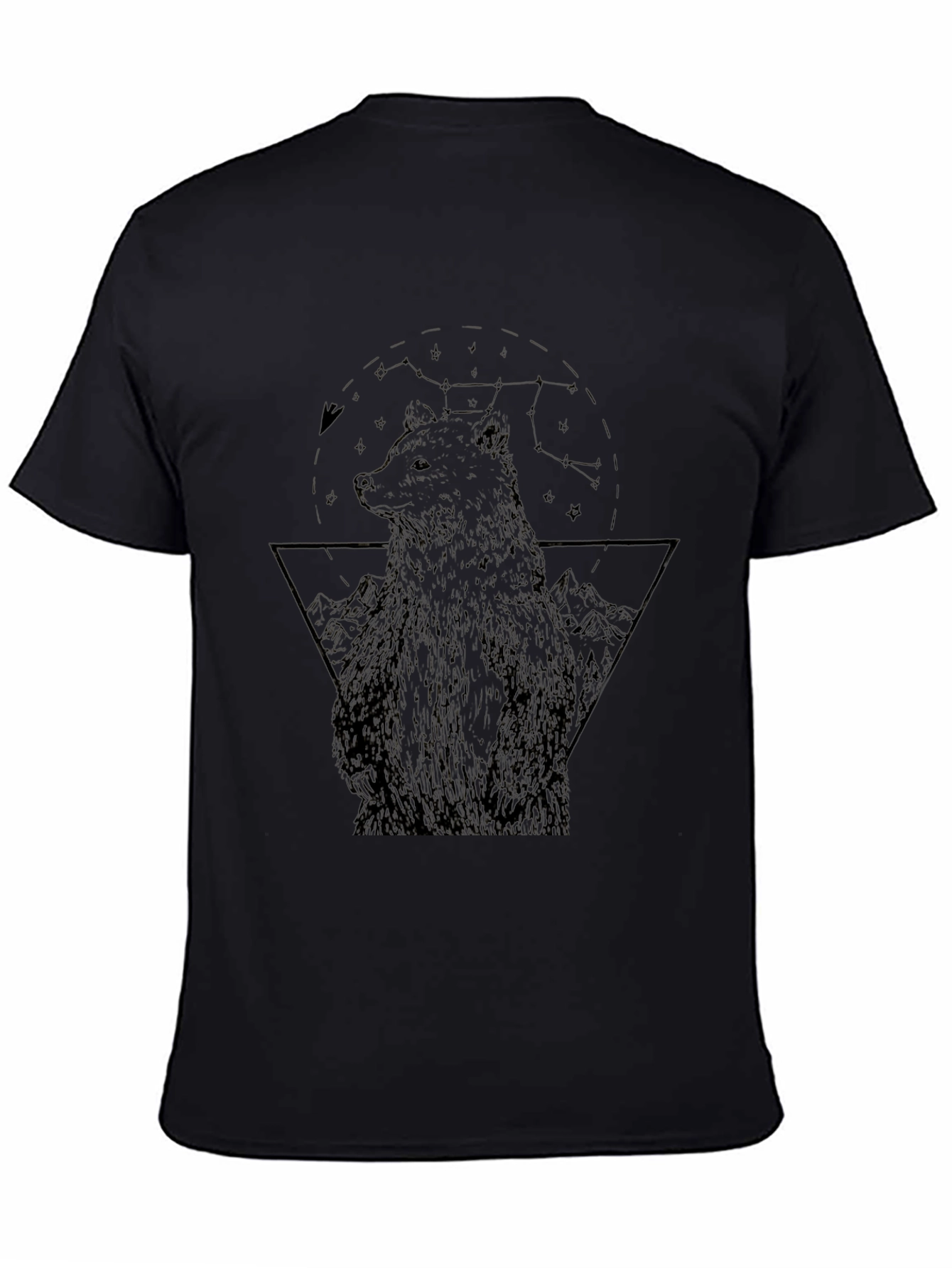 Bear Graphic Black T-Shirt