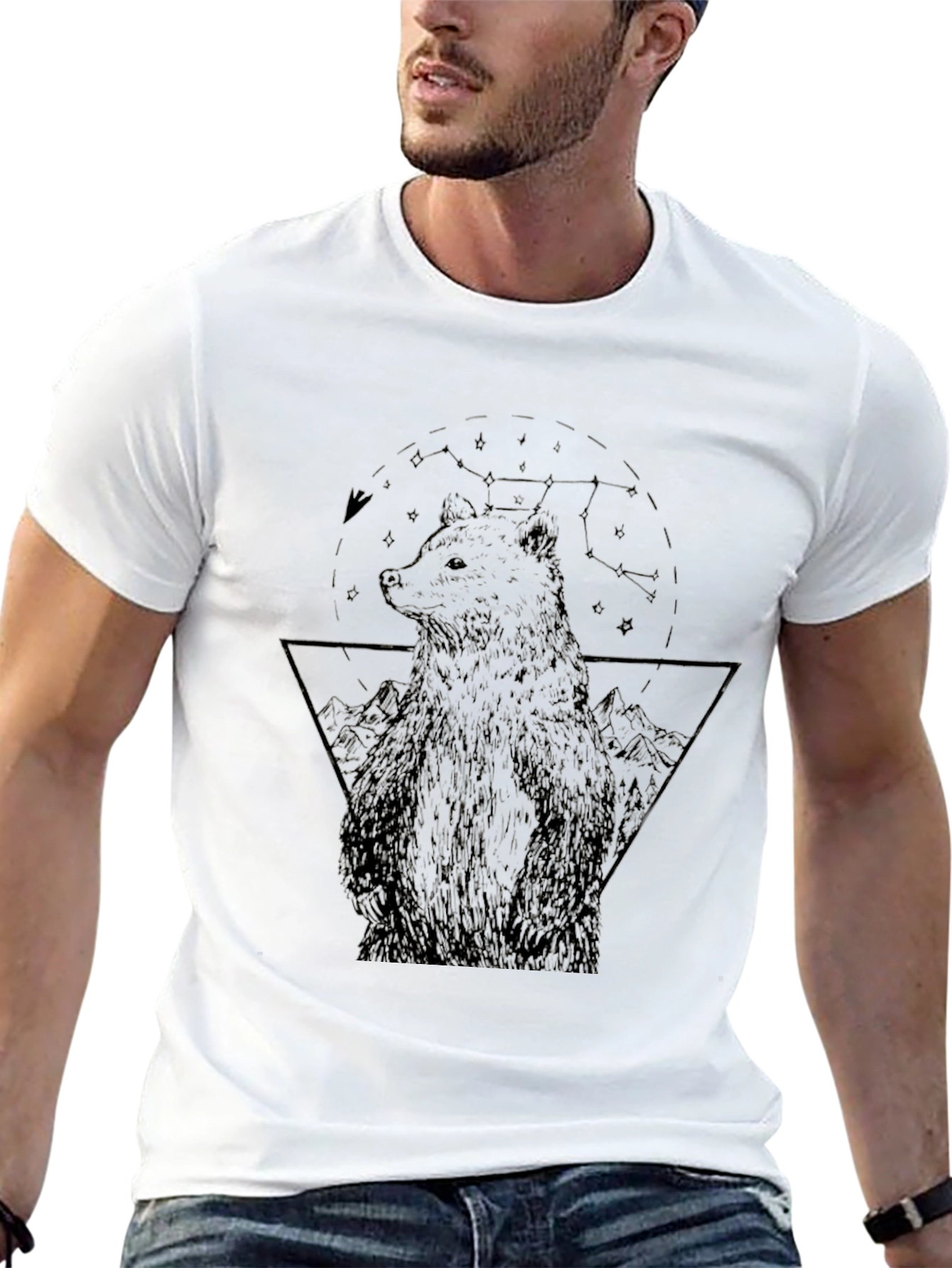 Bear Graphic Black T-Shirt