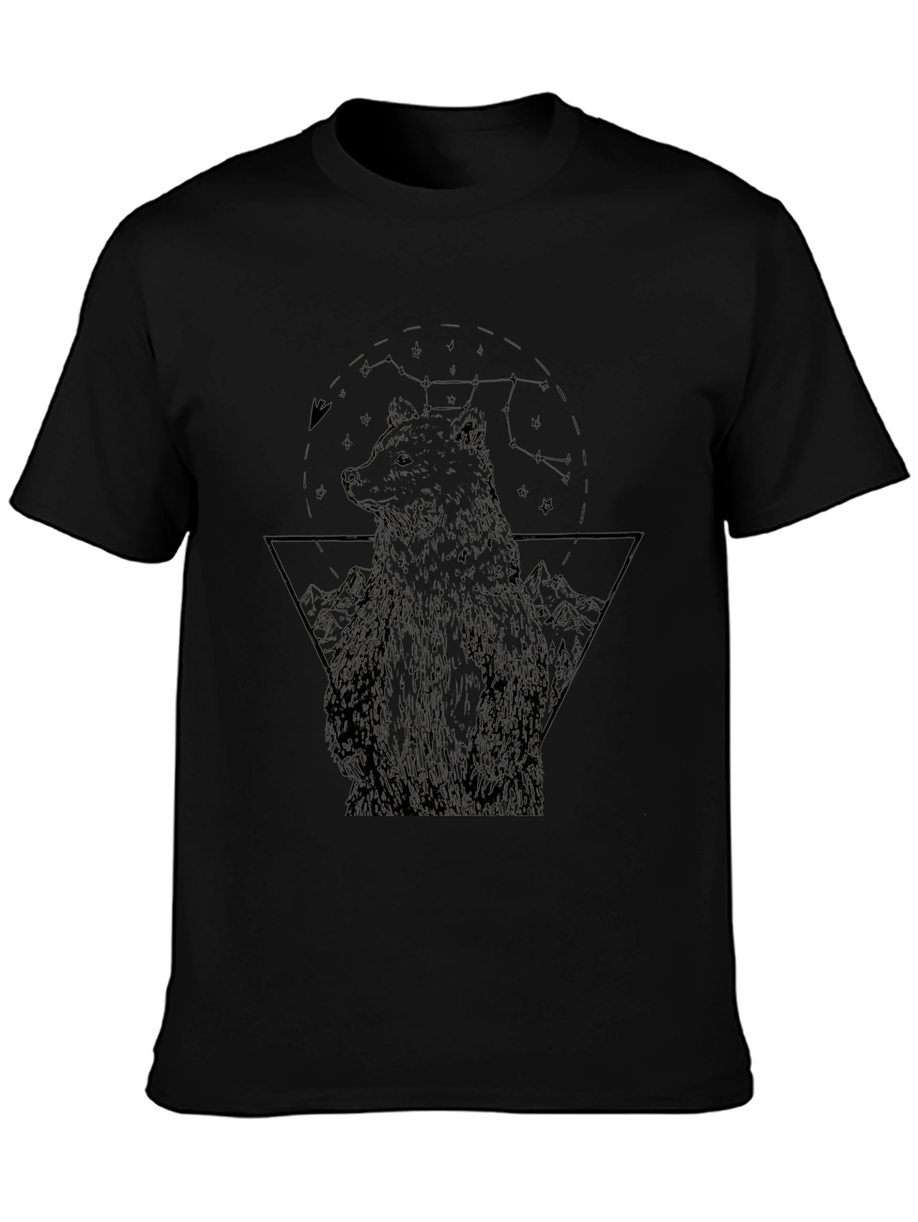 Bear Graphic Black T-Shirt